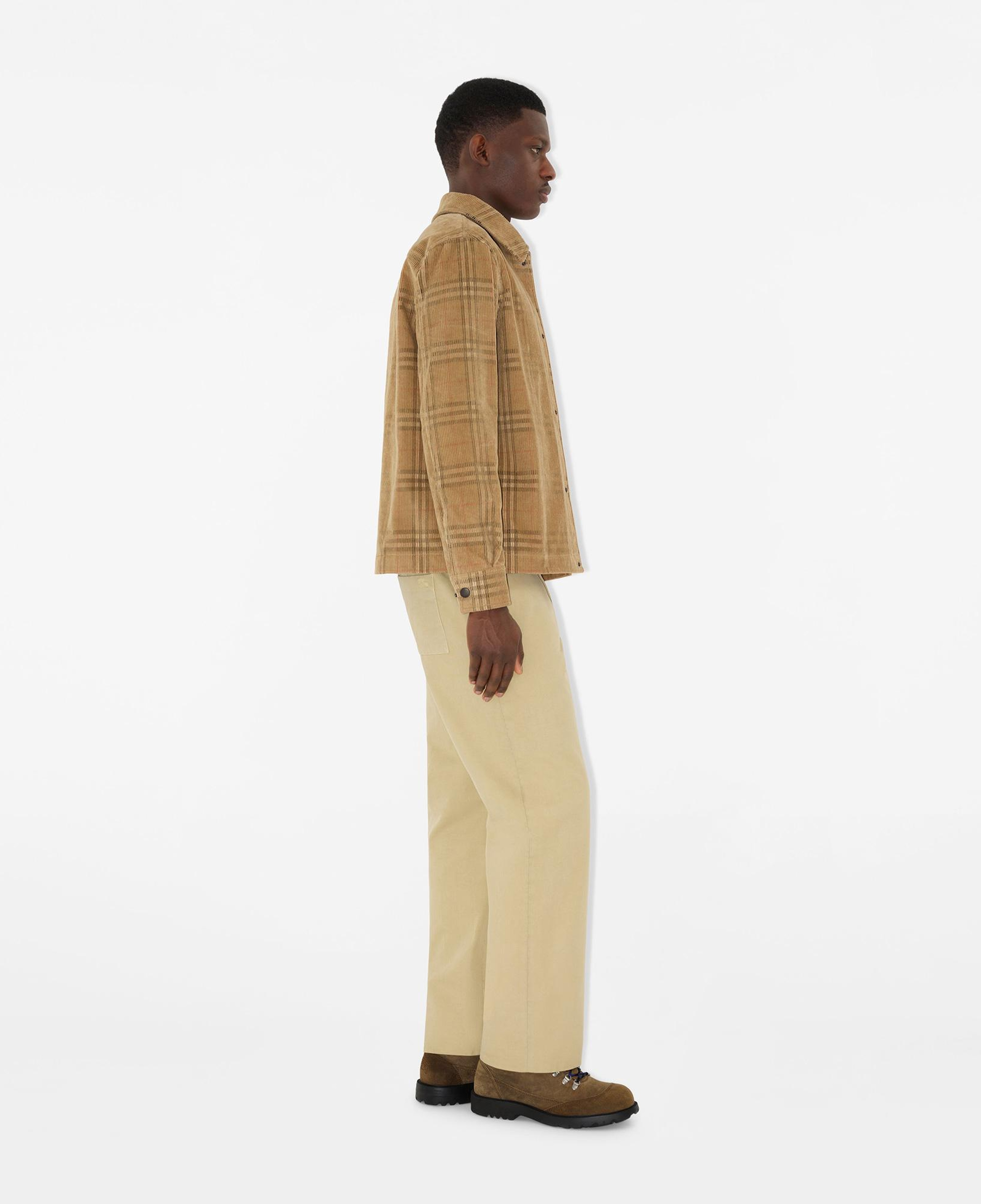 Burberry Owen Check Corduroy Erkek Bej Gömlek