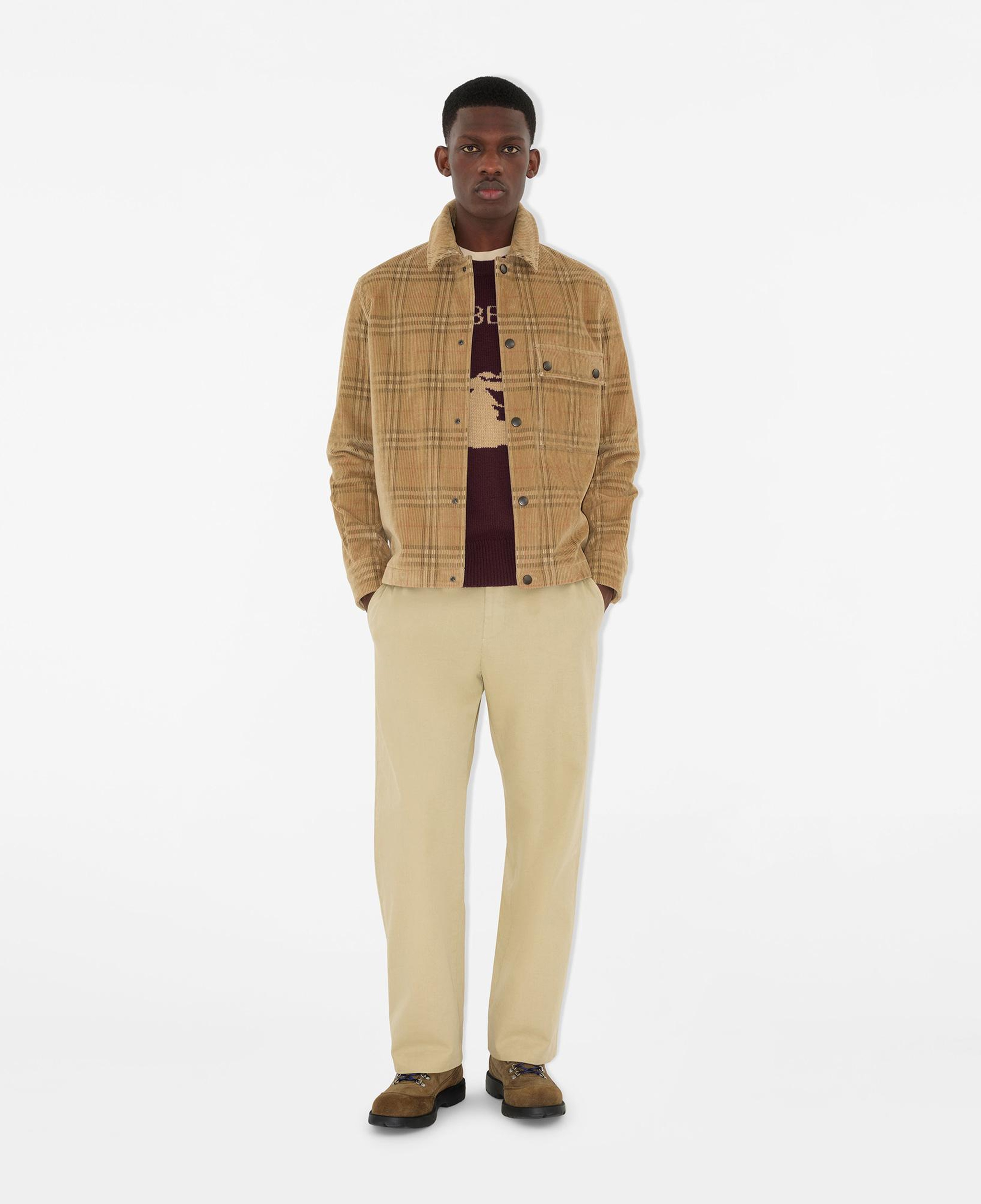 Burberry Owen Check Corduroy Erkek Bej Gömlek