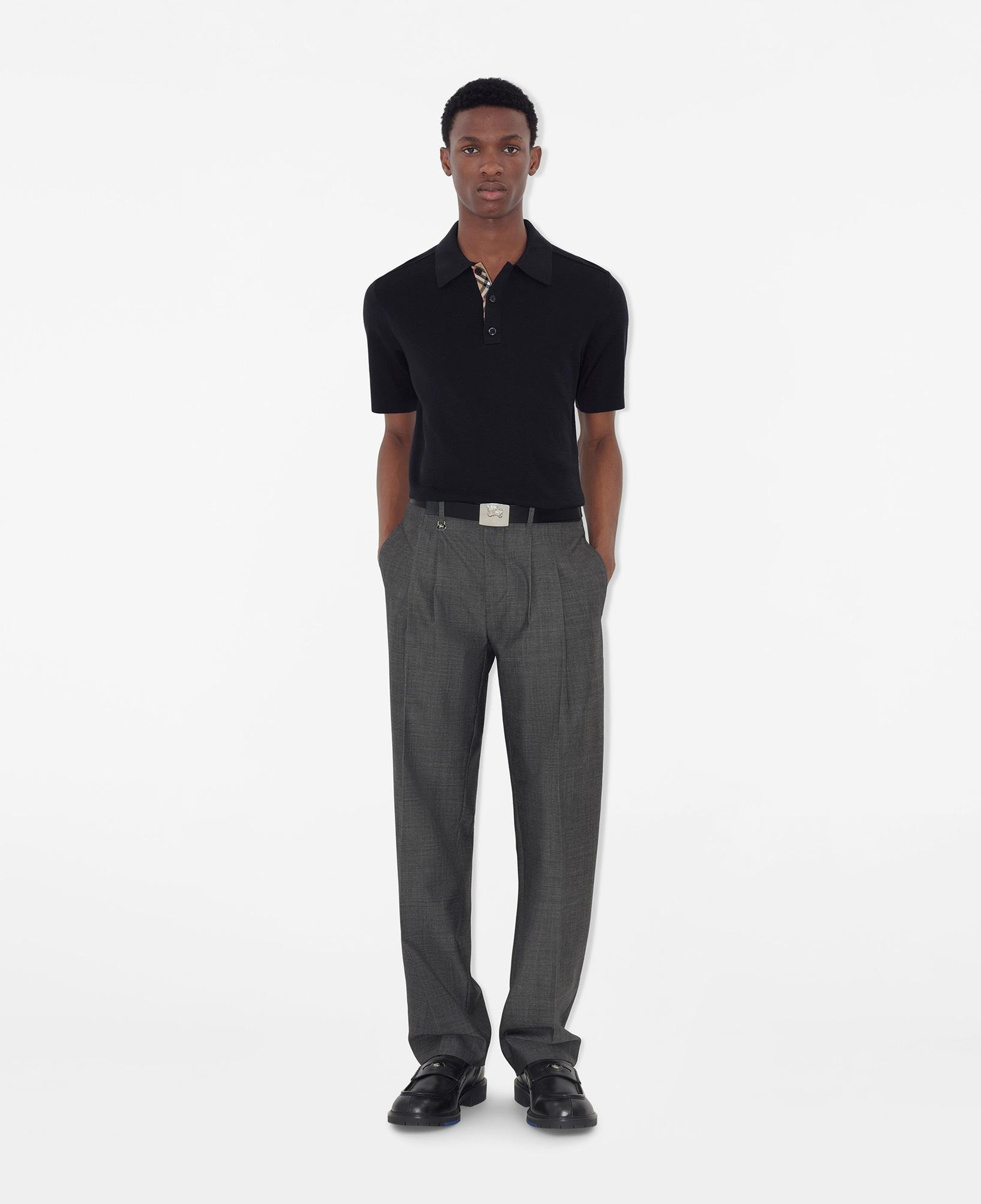 Burberry Marcus Wool Erkek Lacivert Triko