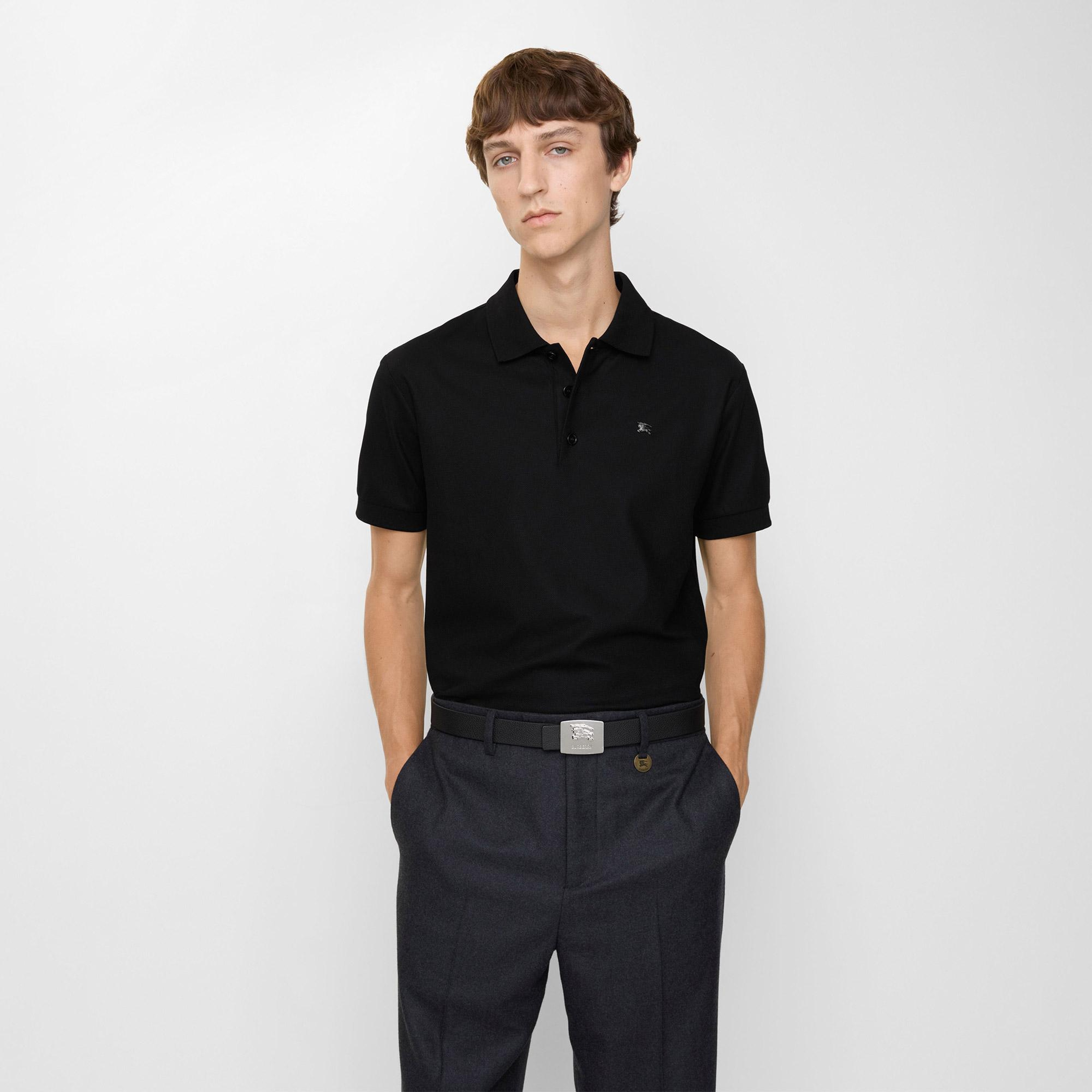 Burberry Stan Med Erkek Siyah Polo