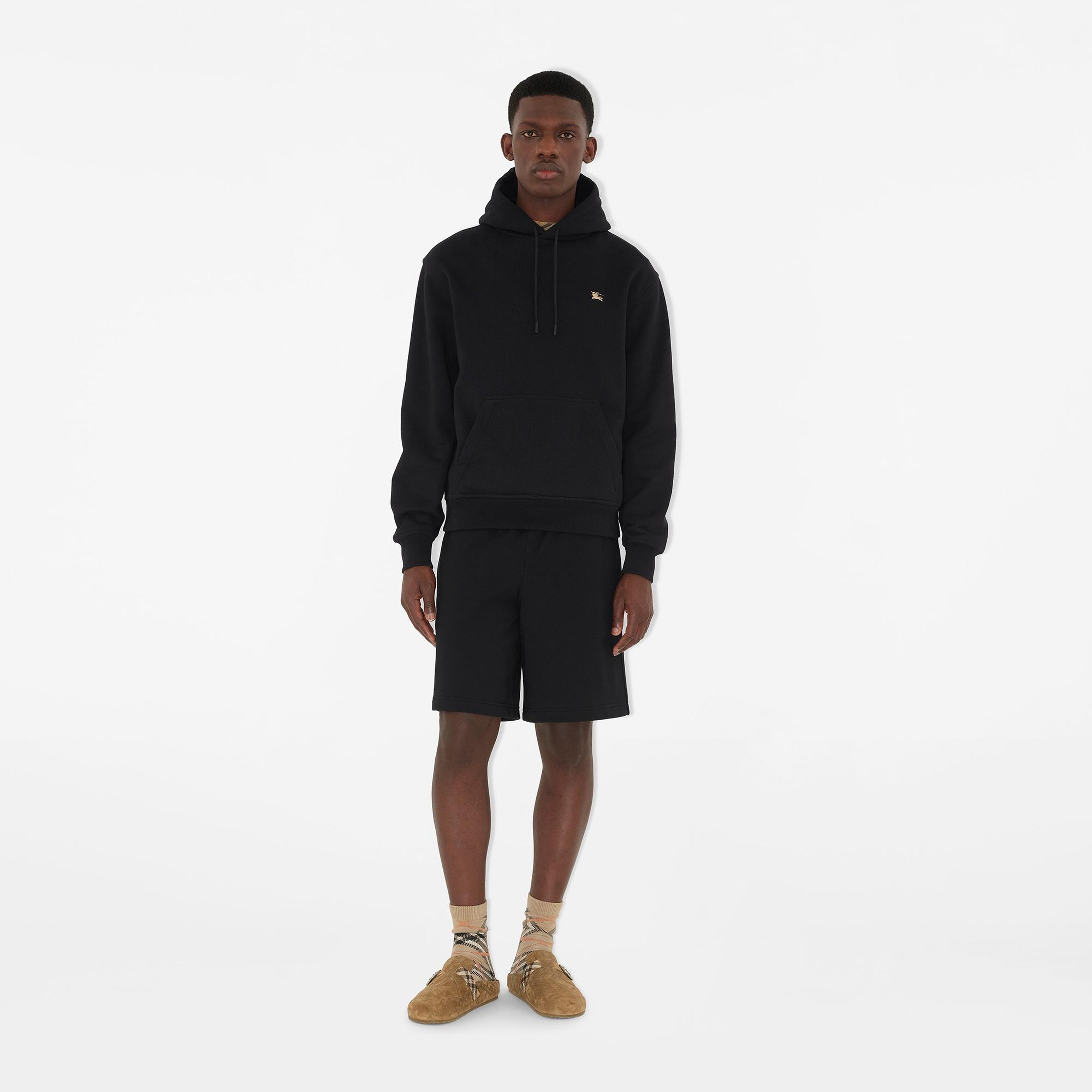 Burberry Reilly Cross Stitch Cotton Erkek Siyah Sweatshirt