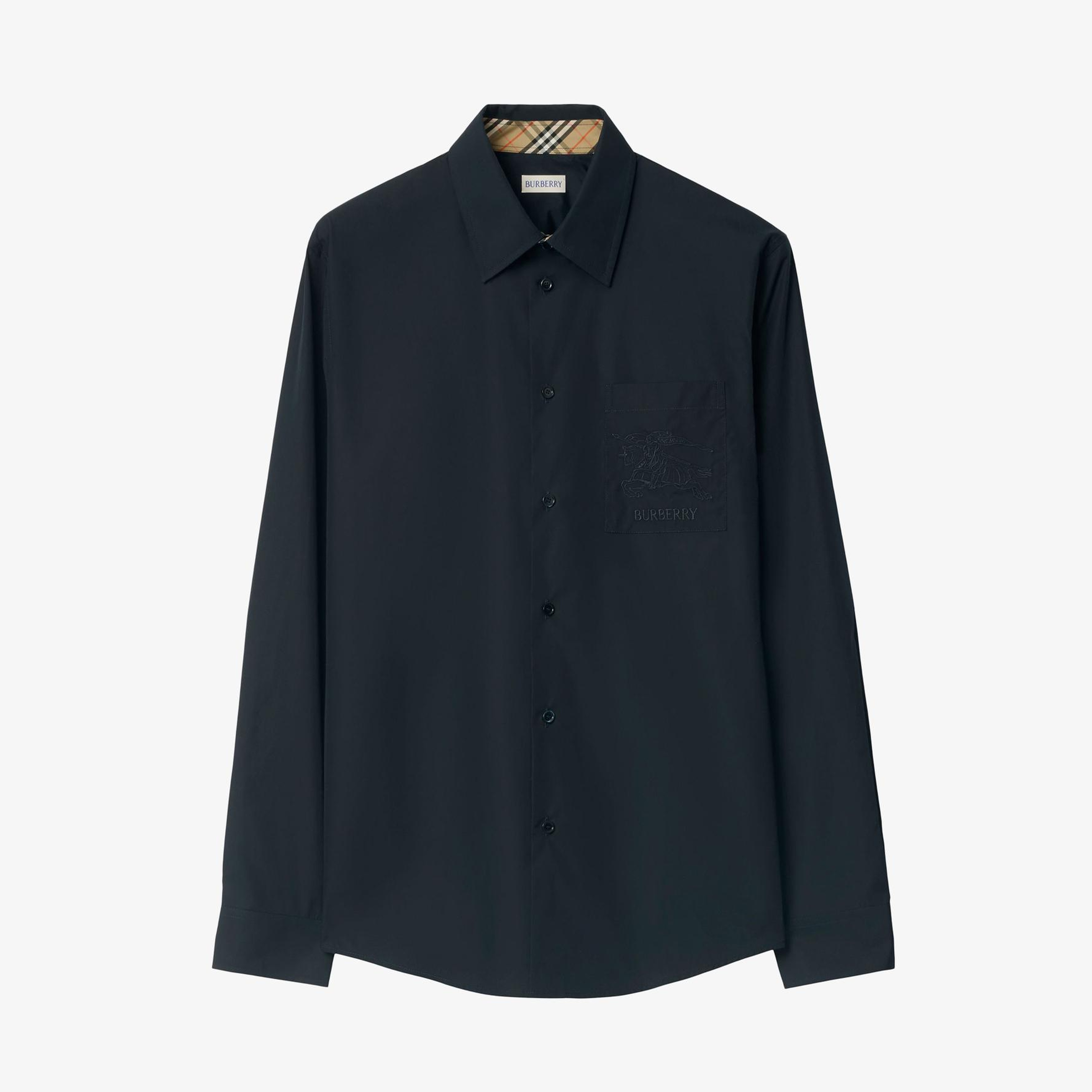Burberry Sebastien Erkek Lacivert Gömlek