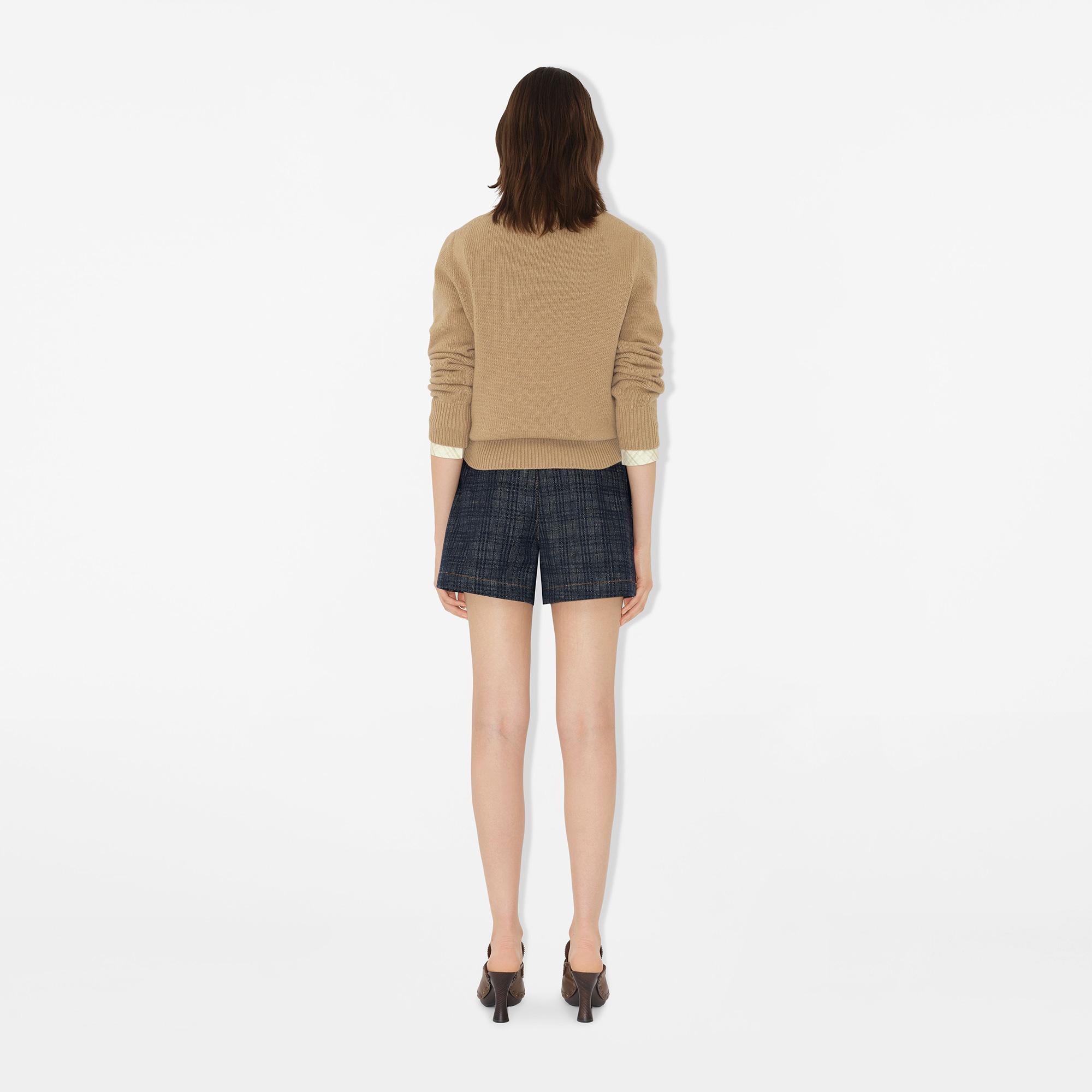 Burberry Wool Cashmere Kadın Bej Triko
