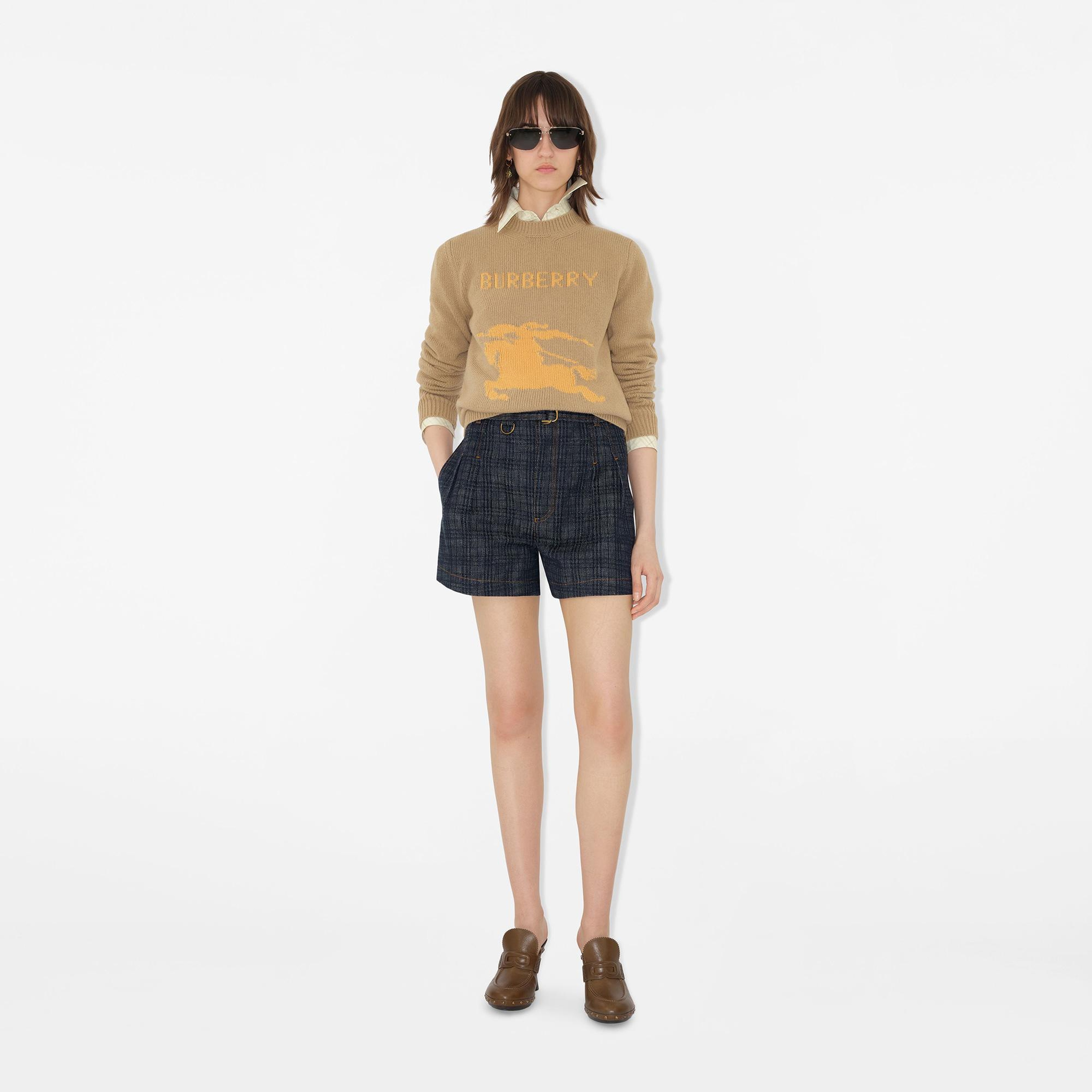 Burberry Wool Cashmere Kadın Bej Triko