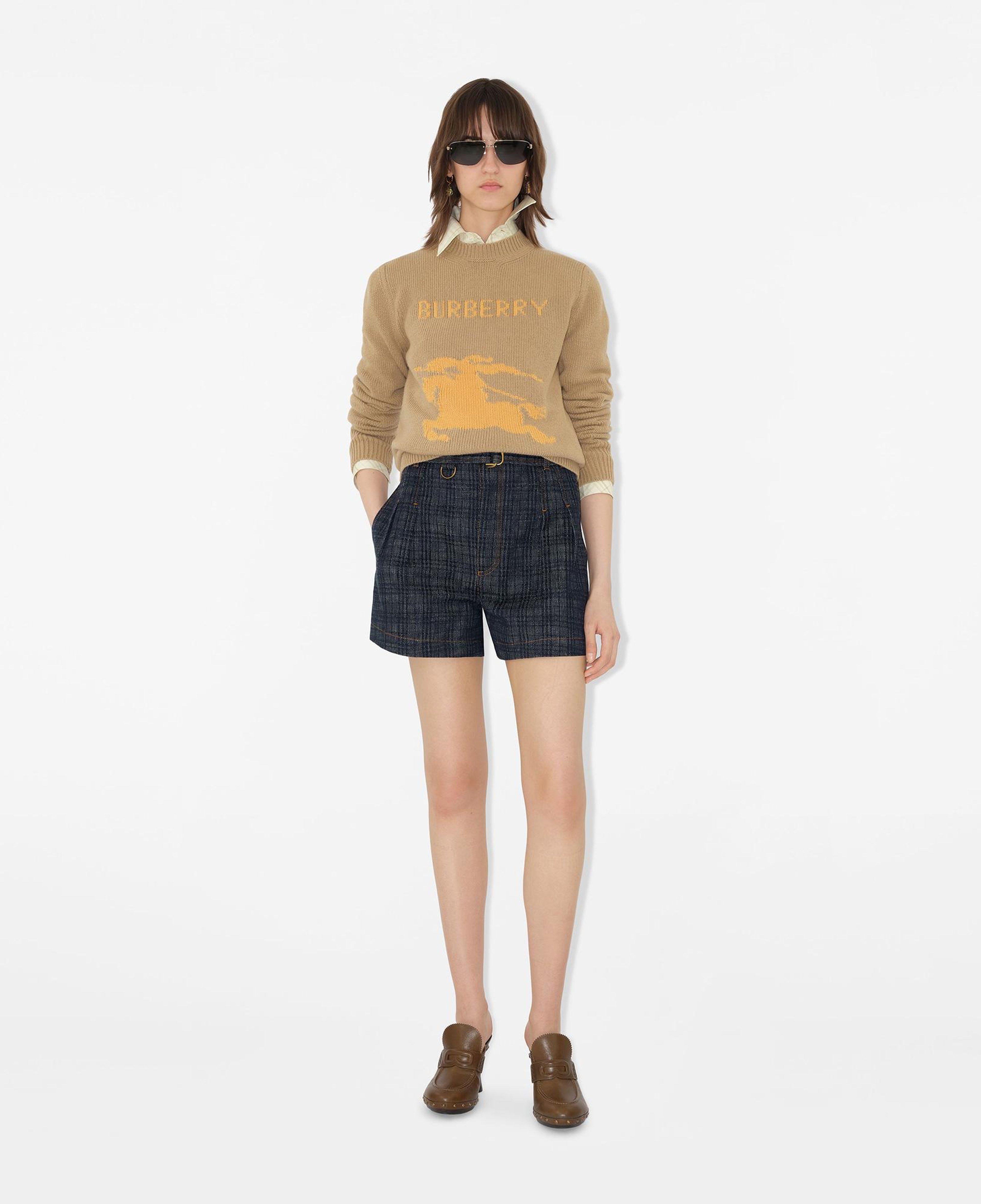 Burberry Wool Cashmere Kadın Bej Triko