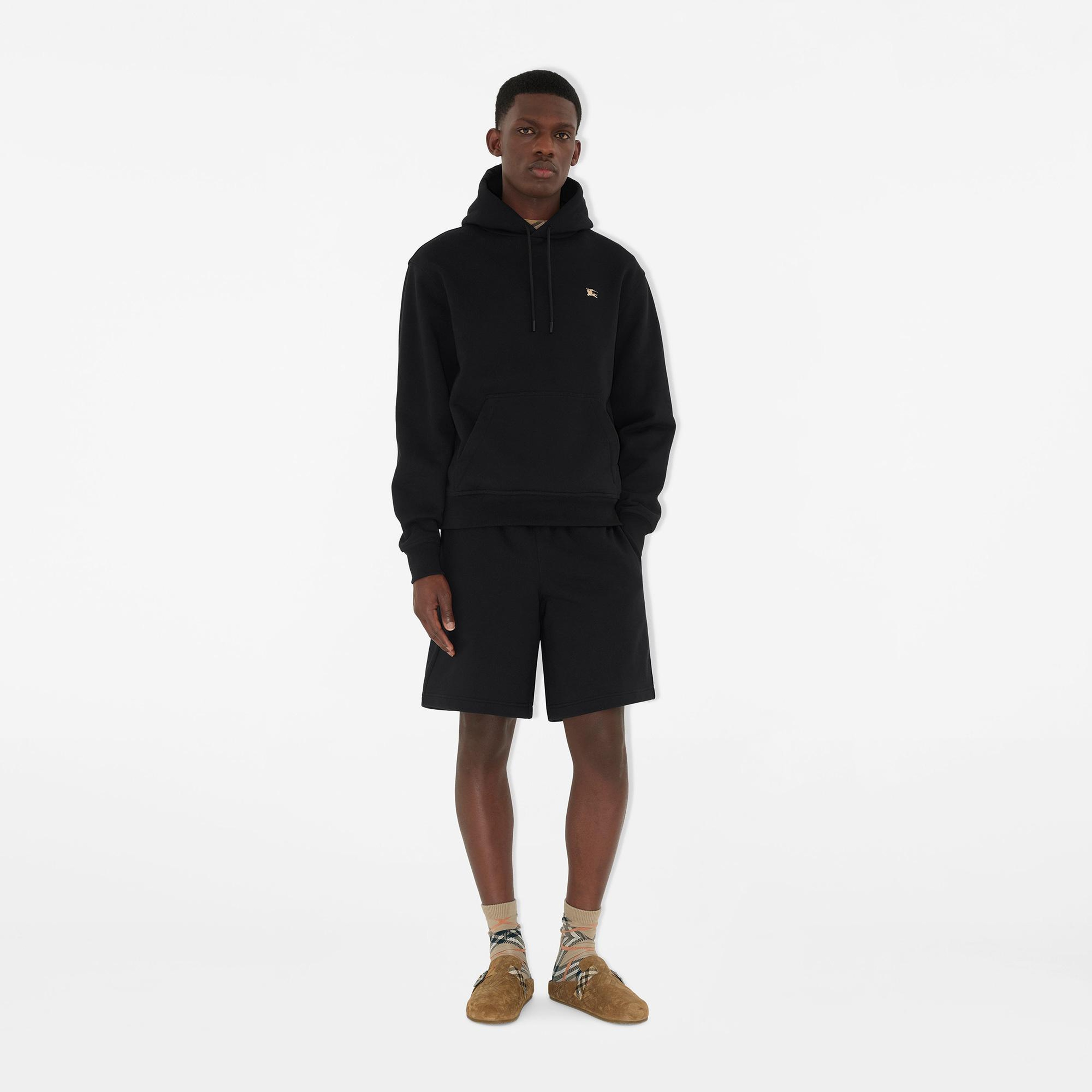 Burberry Rick Cross Stitch Cotton Erkek Siyah Şort