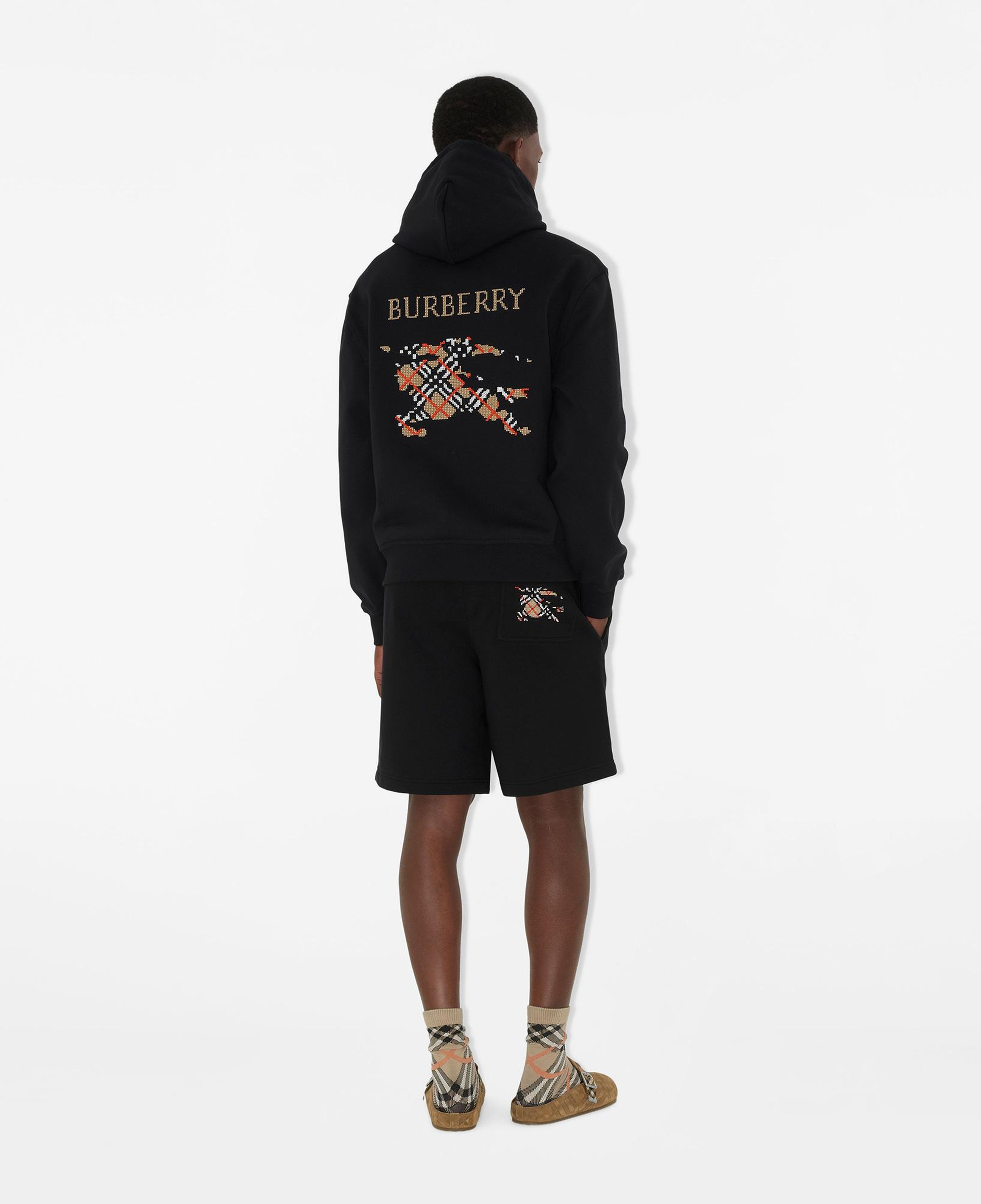 Burberry Rick Cross Stitch Cotton Erkek Siyah Şort