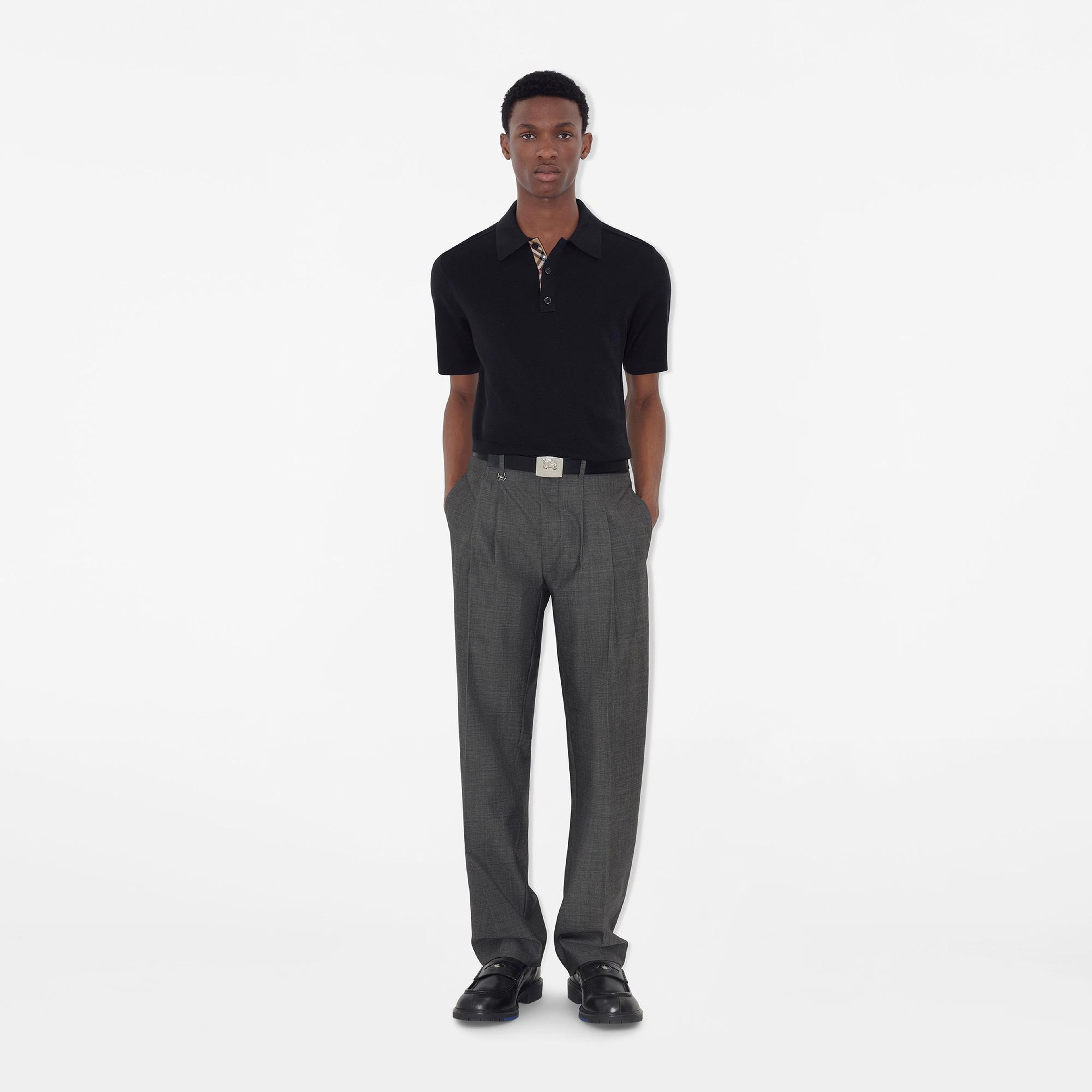 Burberry Marcus Wool Erkek Lacivert Triko