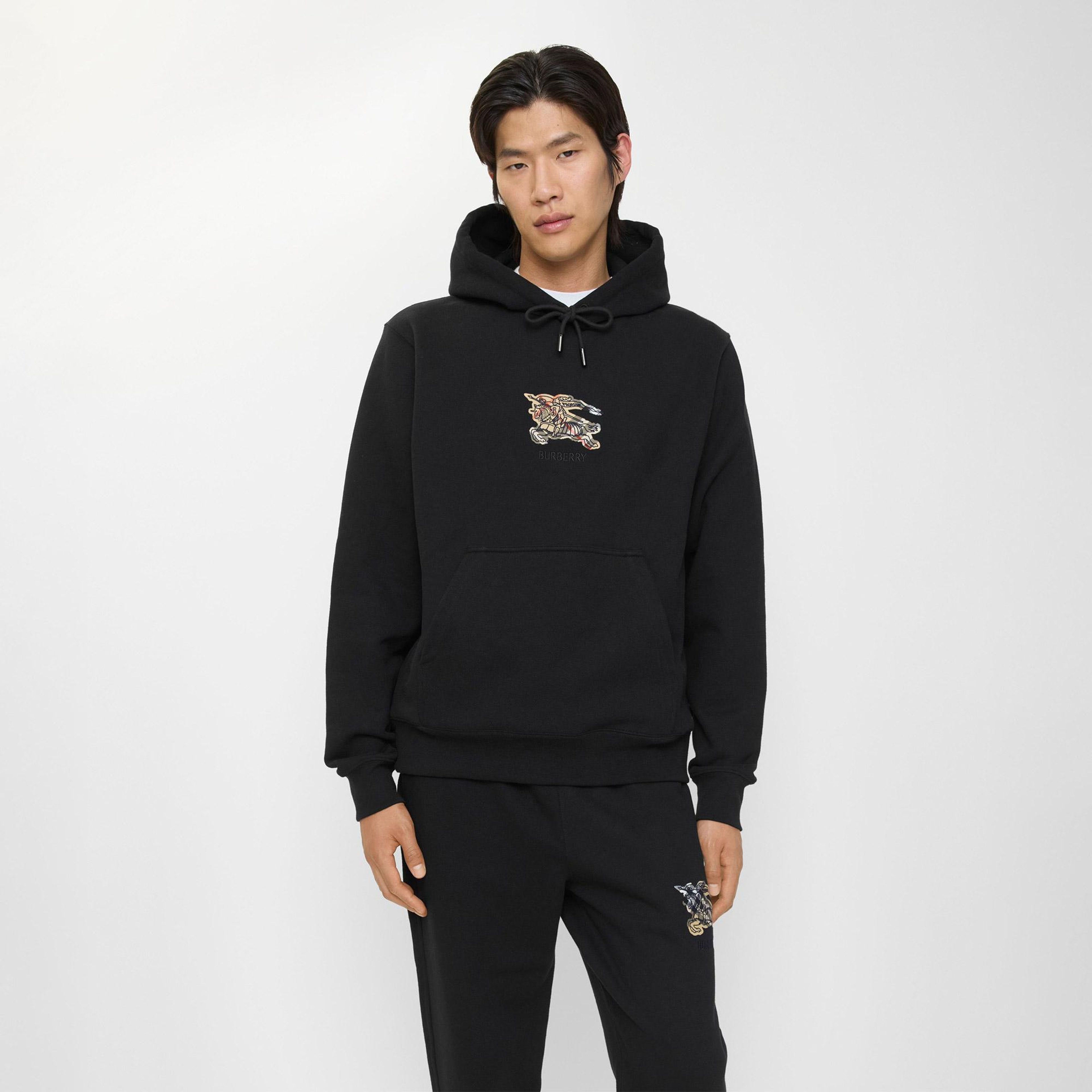 Burberry Simon Erkek Siyah Sweatshirt