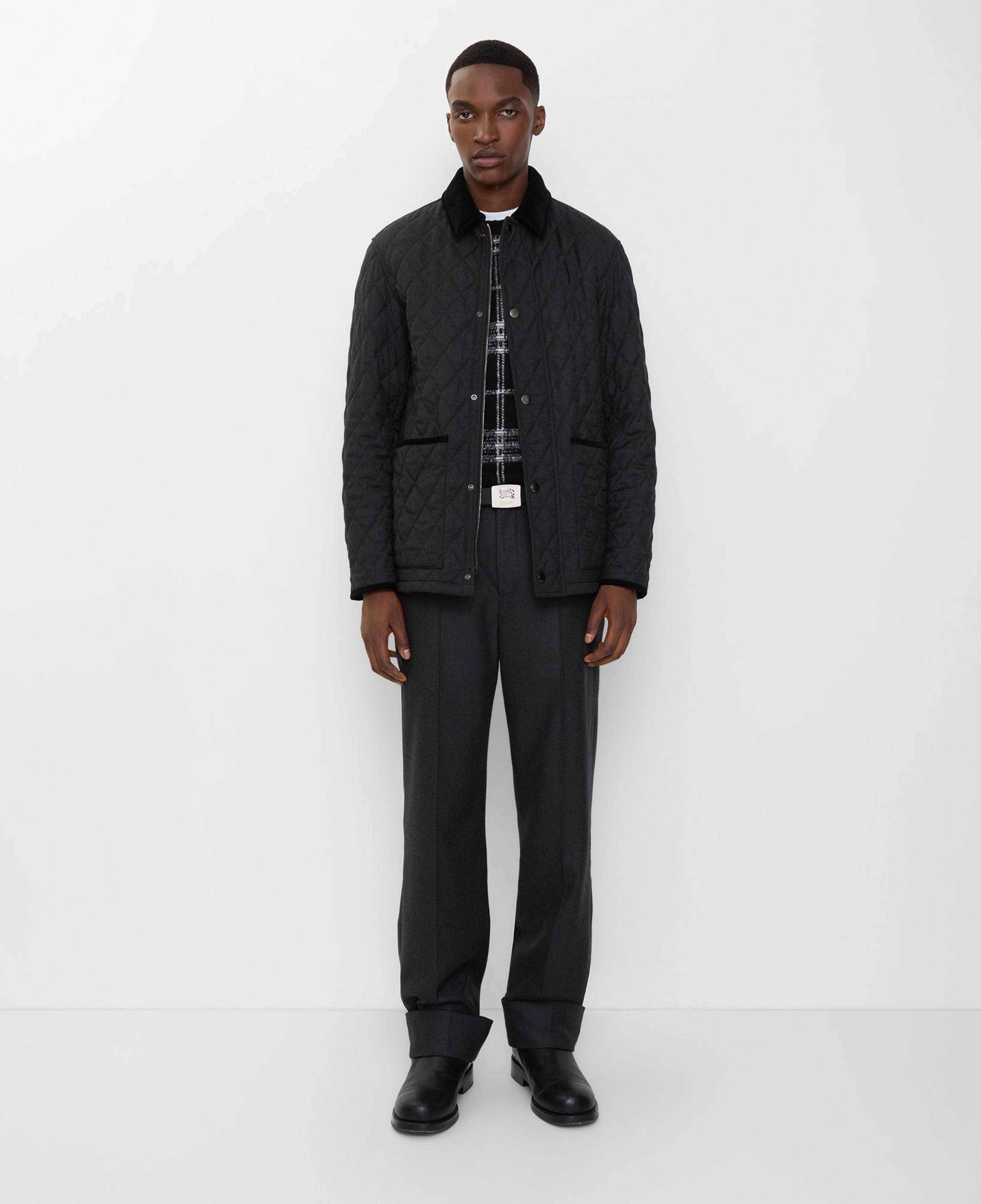 Burberry Haddington Erkek Gri Mont