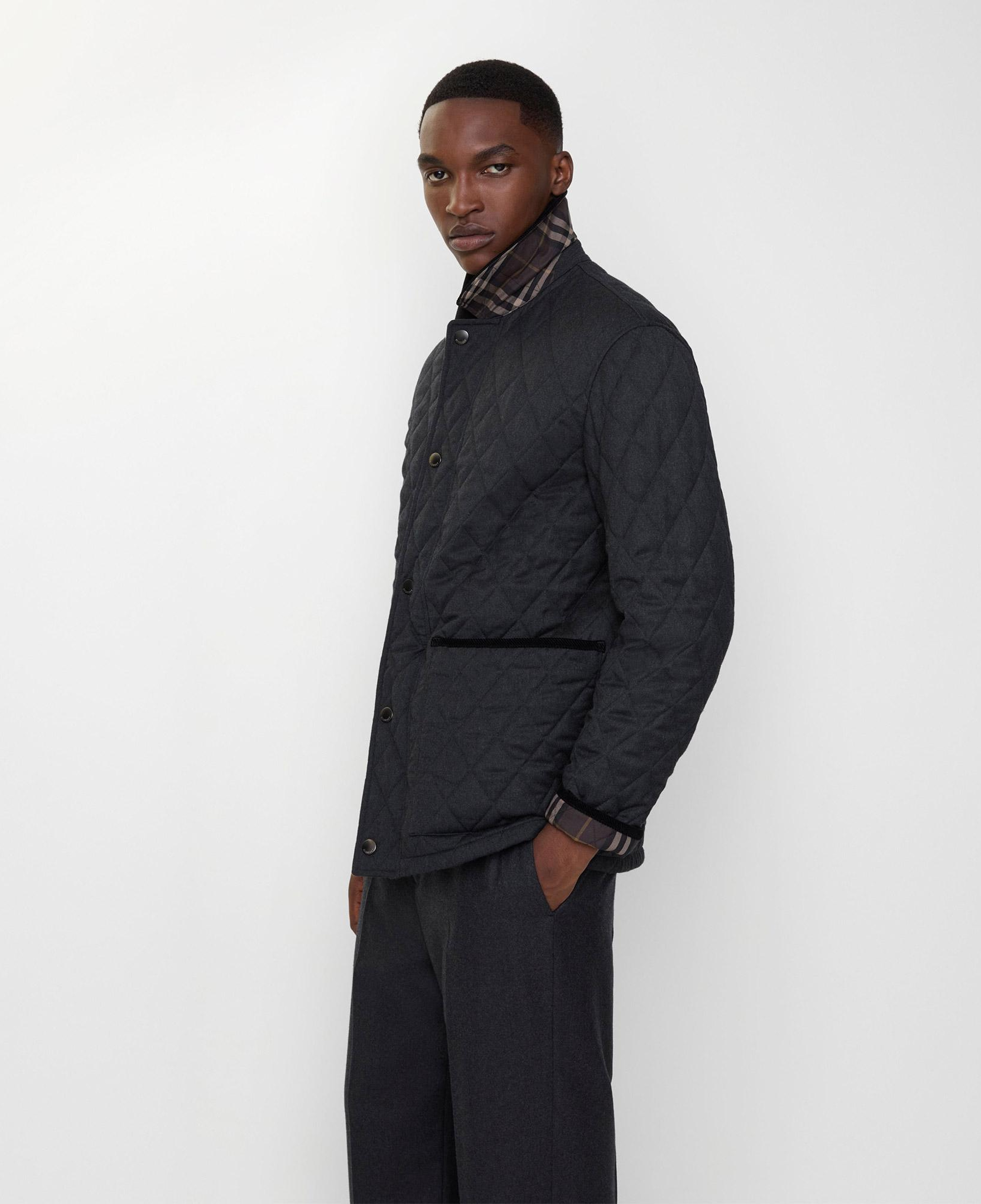 Burberry Haddington Erkek Gri Mont