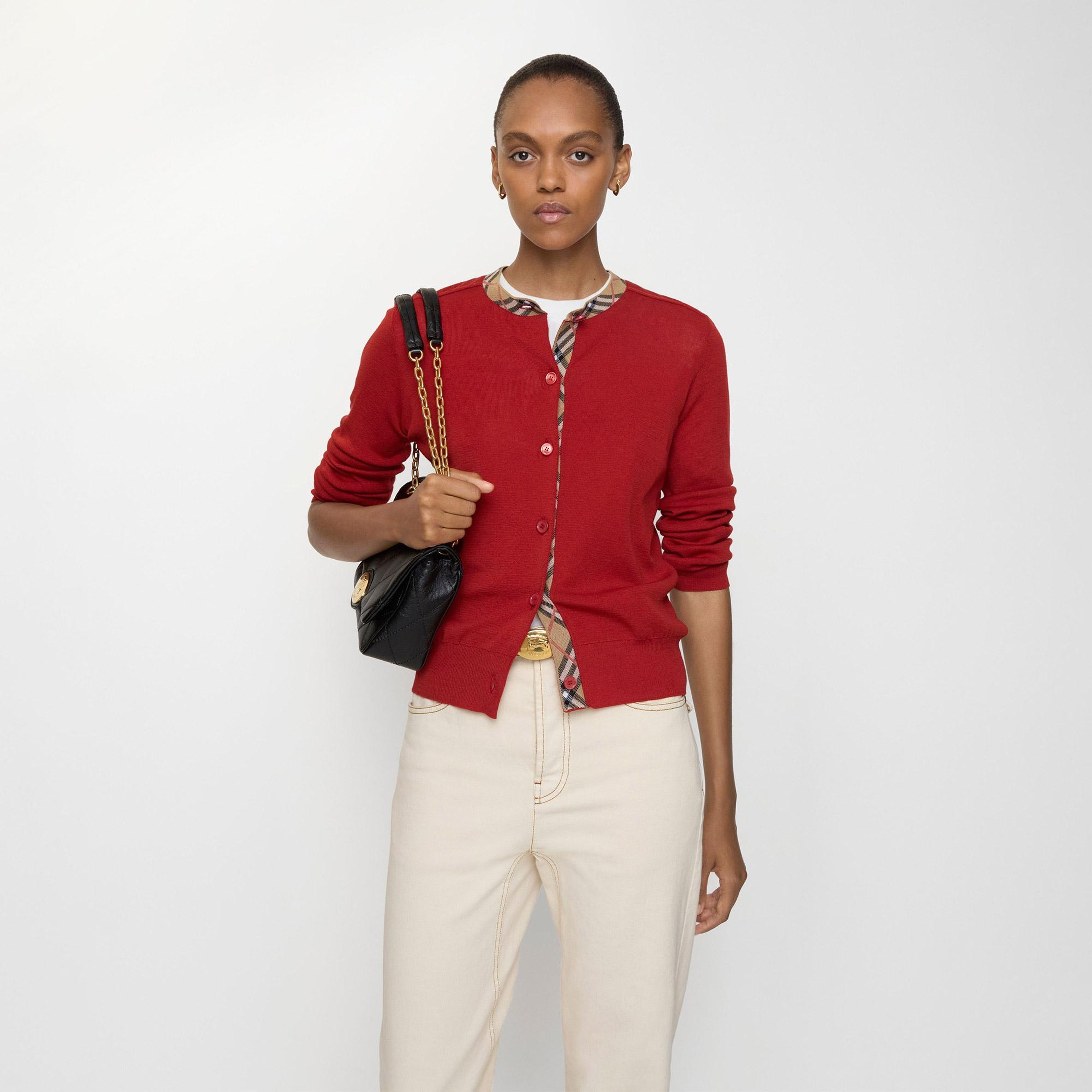 Burberry Margot Ct Kadın Kırmızı Hırka