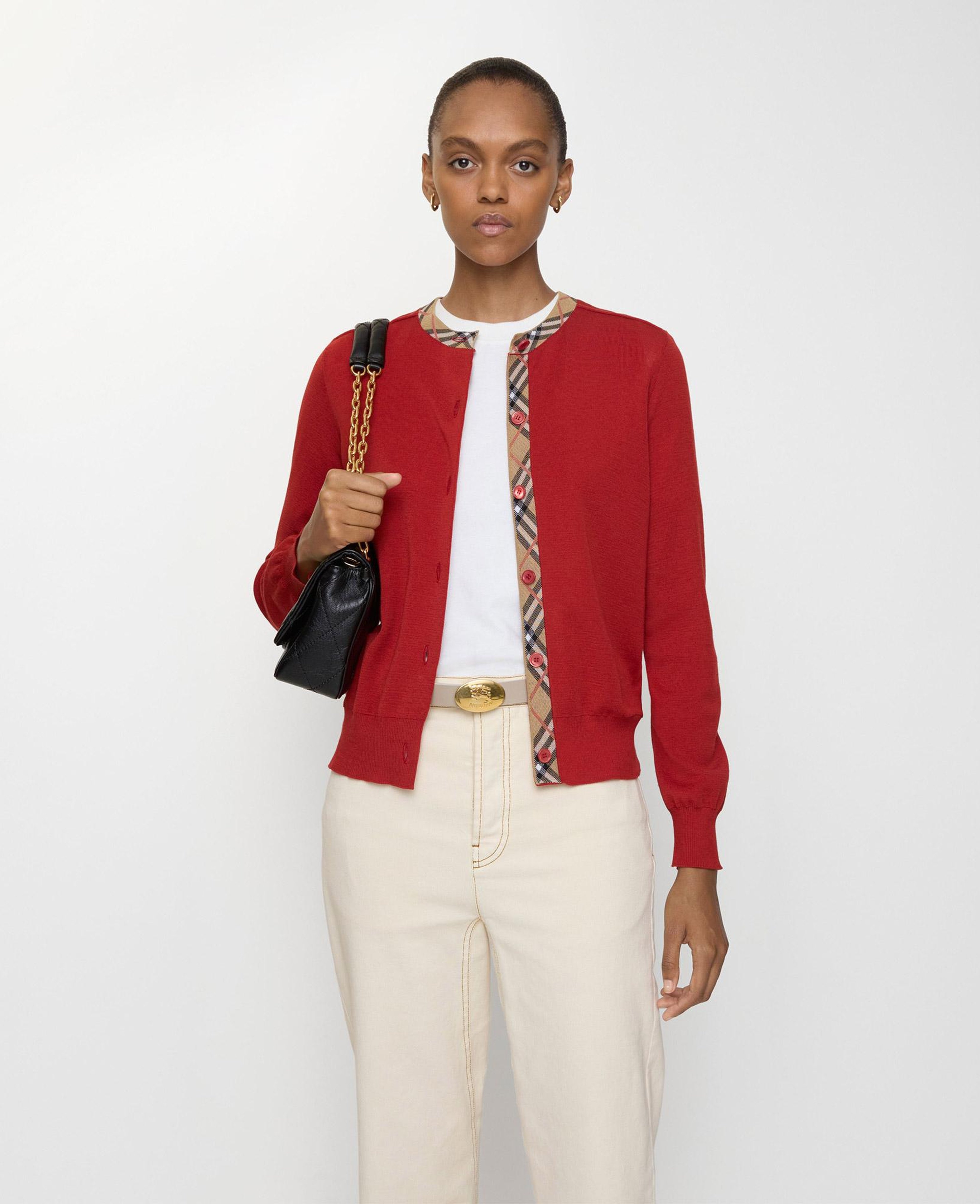 Burberry Margot Ct Kadın Kırmızı Hırka