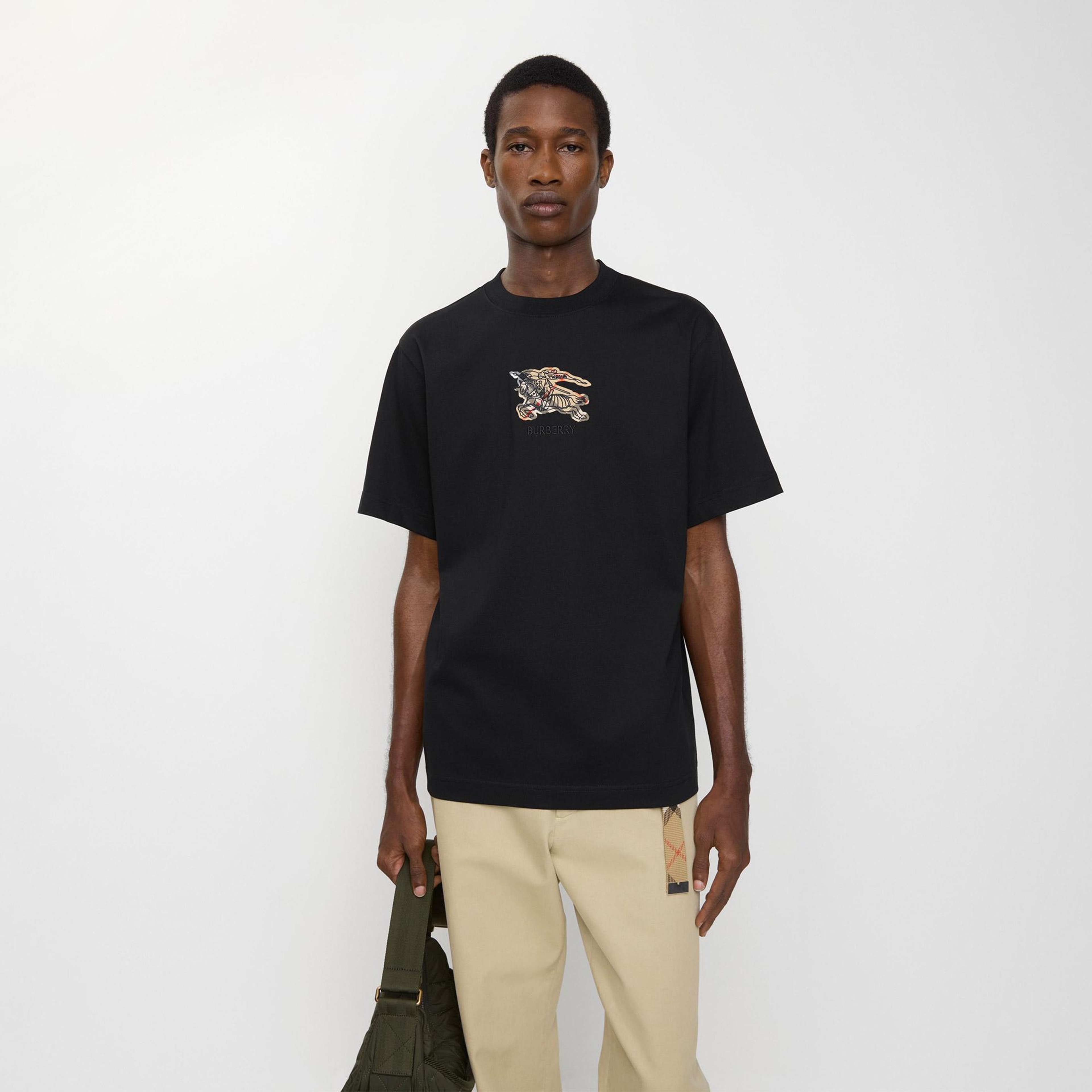 Burberry Seth Erkek Siyah T-Shirt