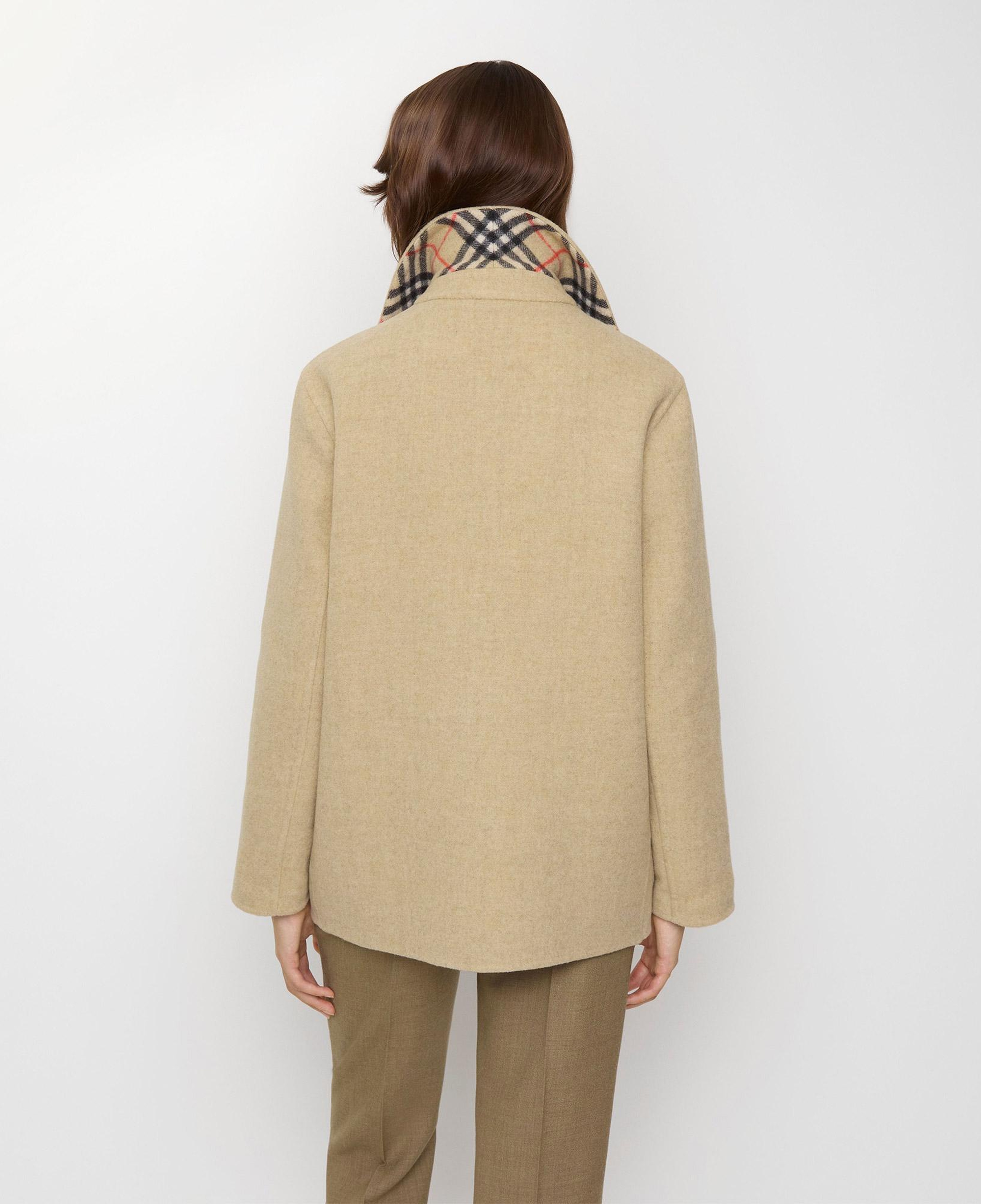 Burberry Lancashire Wool Kadın Bej Mont