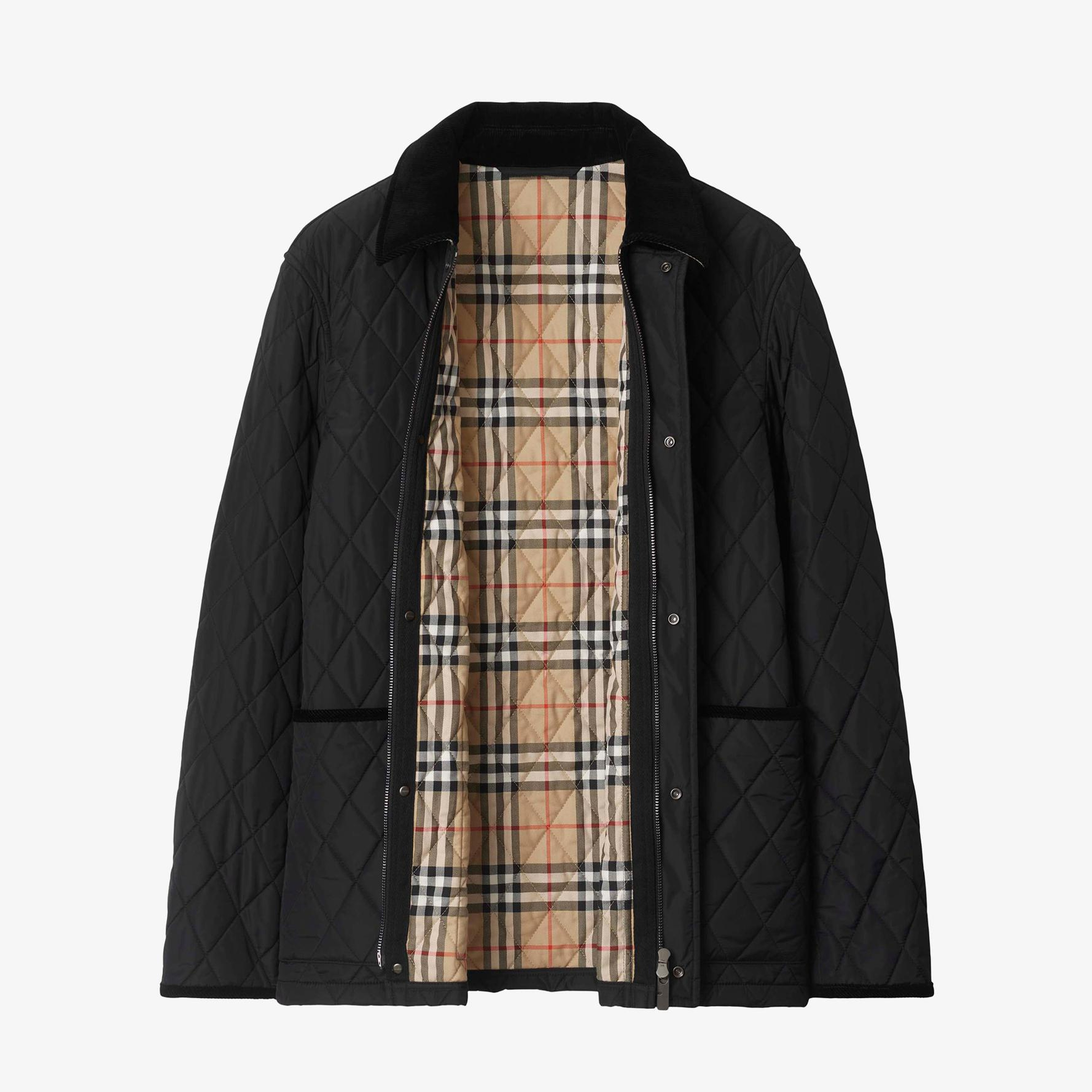 Burberry Haddington Quilted Nylon Barn Erkek Siyah Mont