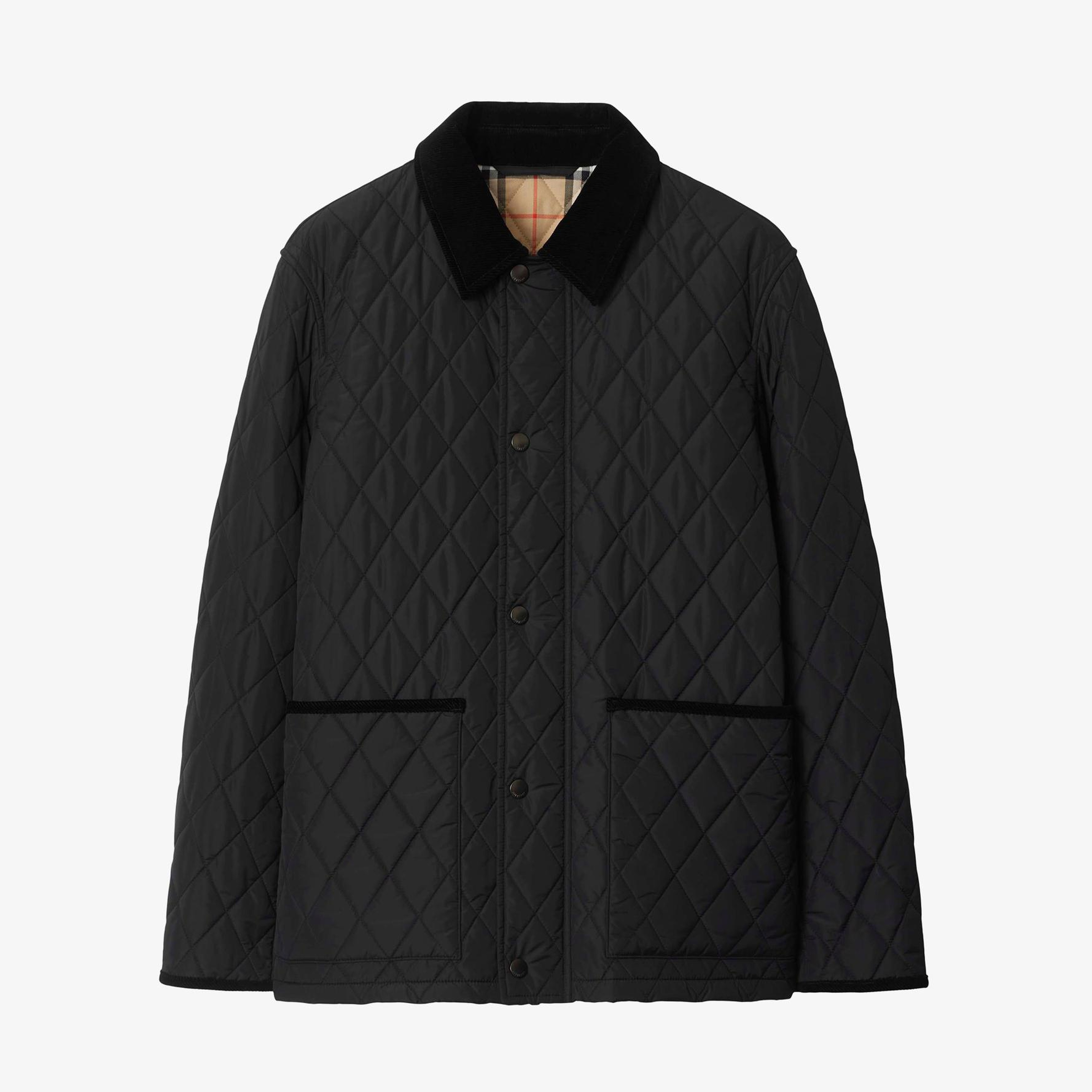 Burberry Haddington Quilted Nylon Barn Erkek Siyah Mont