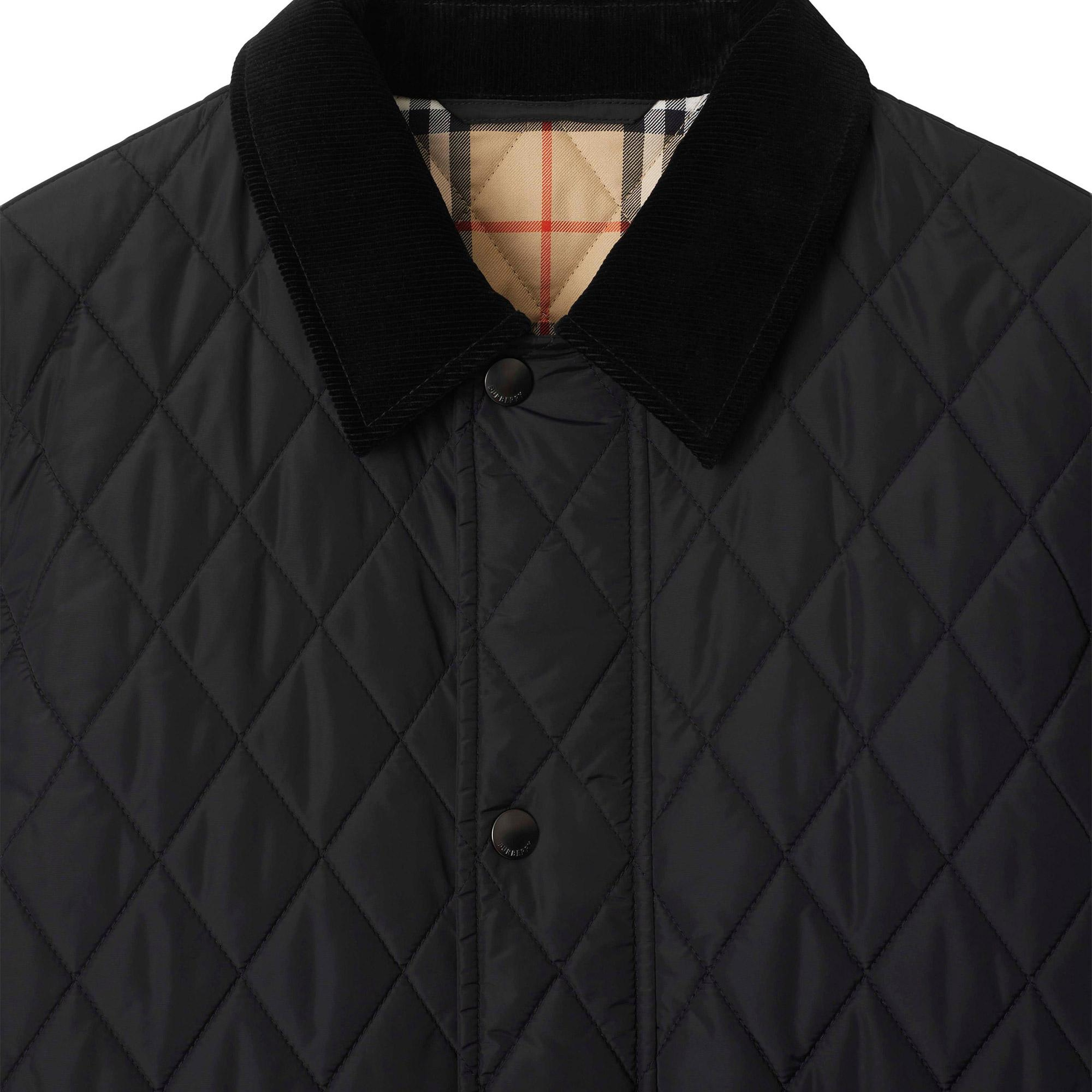 Burberry Haddington Quilted Nylon Barn Erkek Siyah Mont