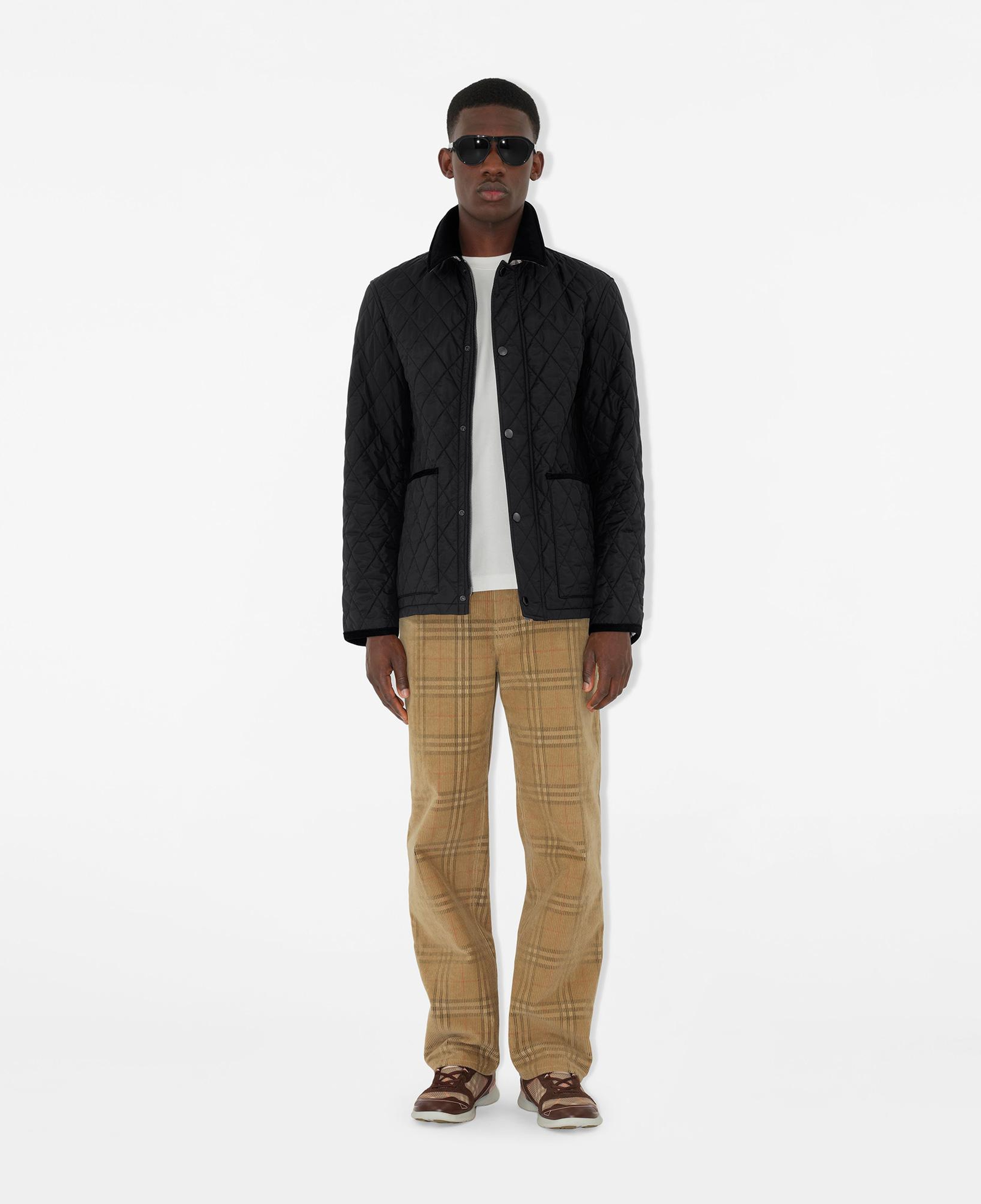 Burberry Haddington Quilted Nylon Barn Erkek Siyah Mont