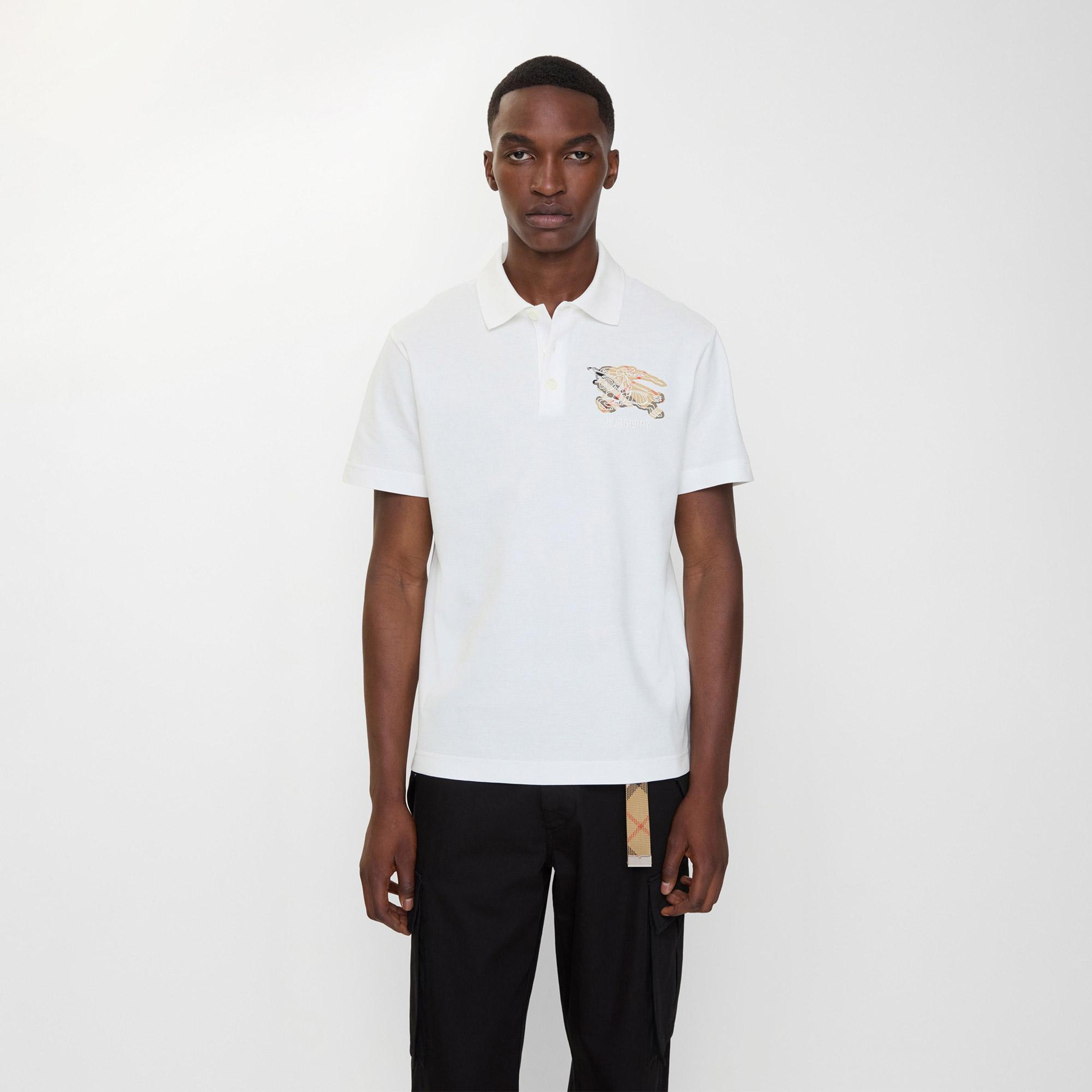 Burberry Evan Erkek Beyaz Polo