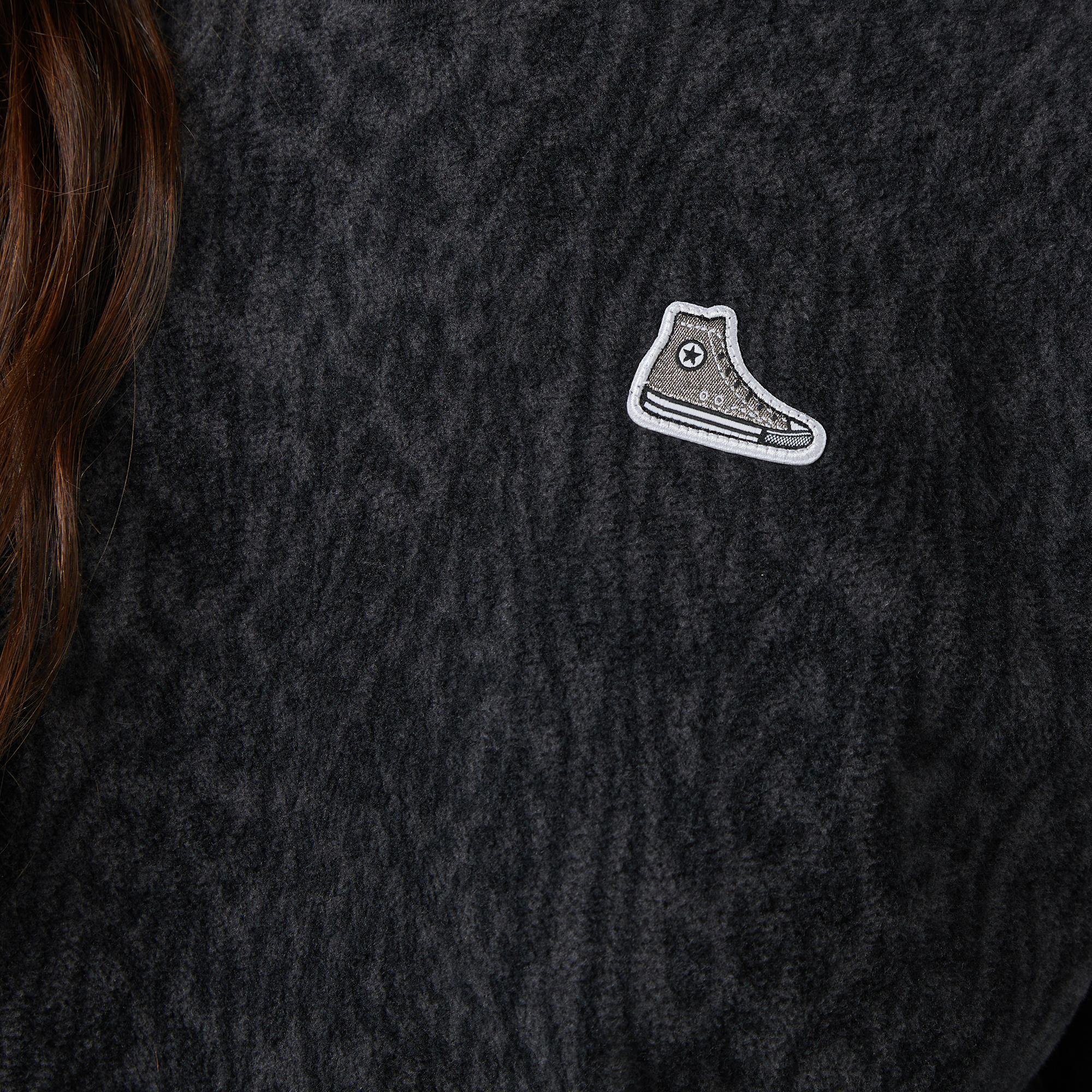 Converse Kadın Siyah Sweatshirt