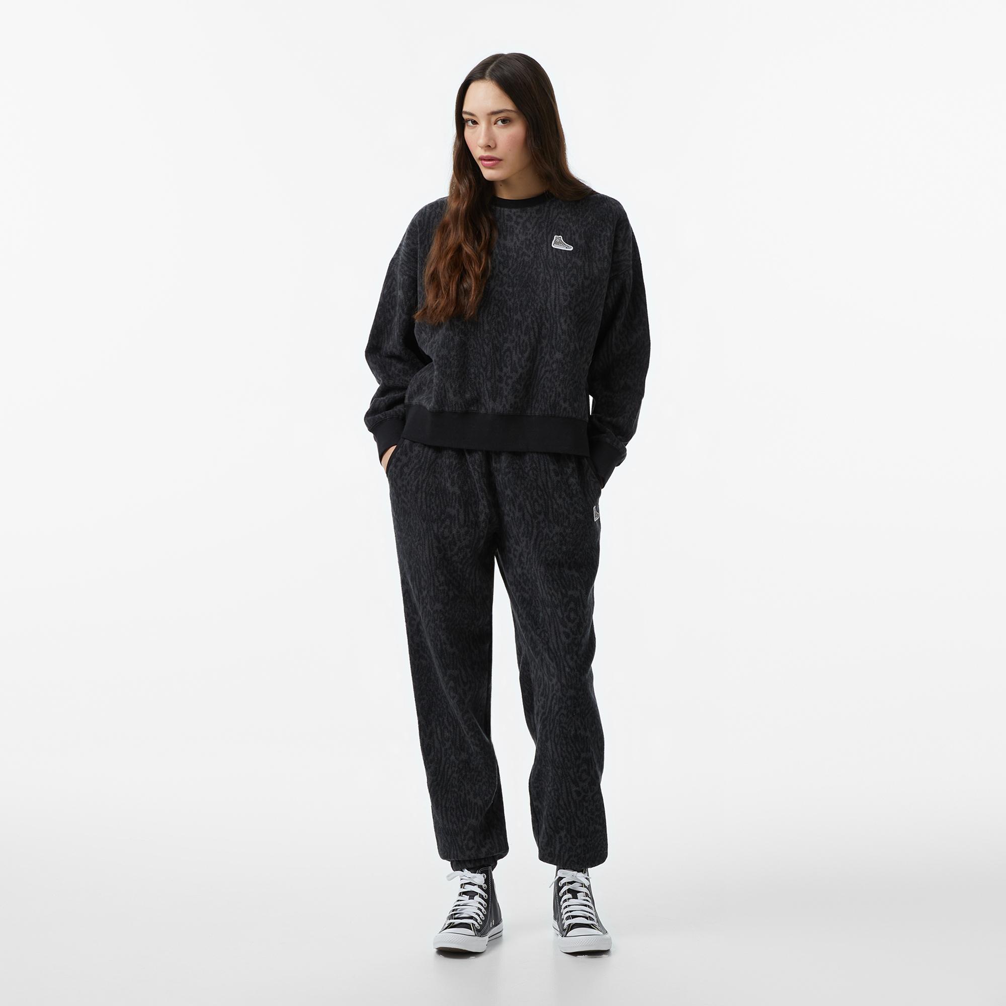 Converse Kadın Siyah Sweatshirt