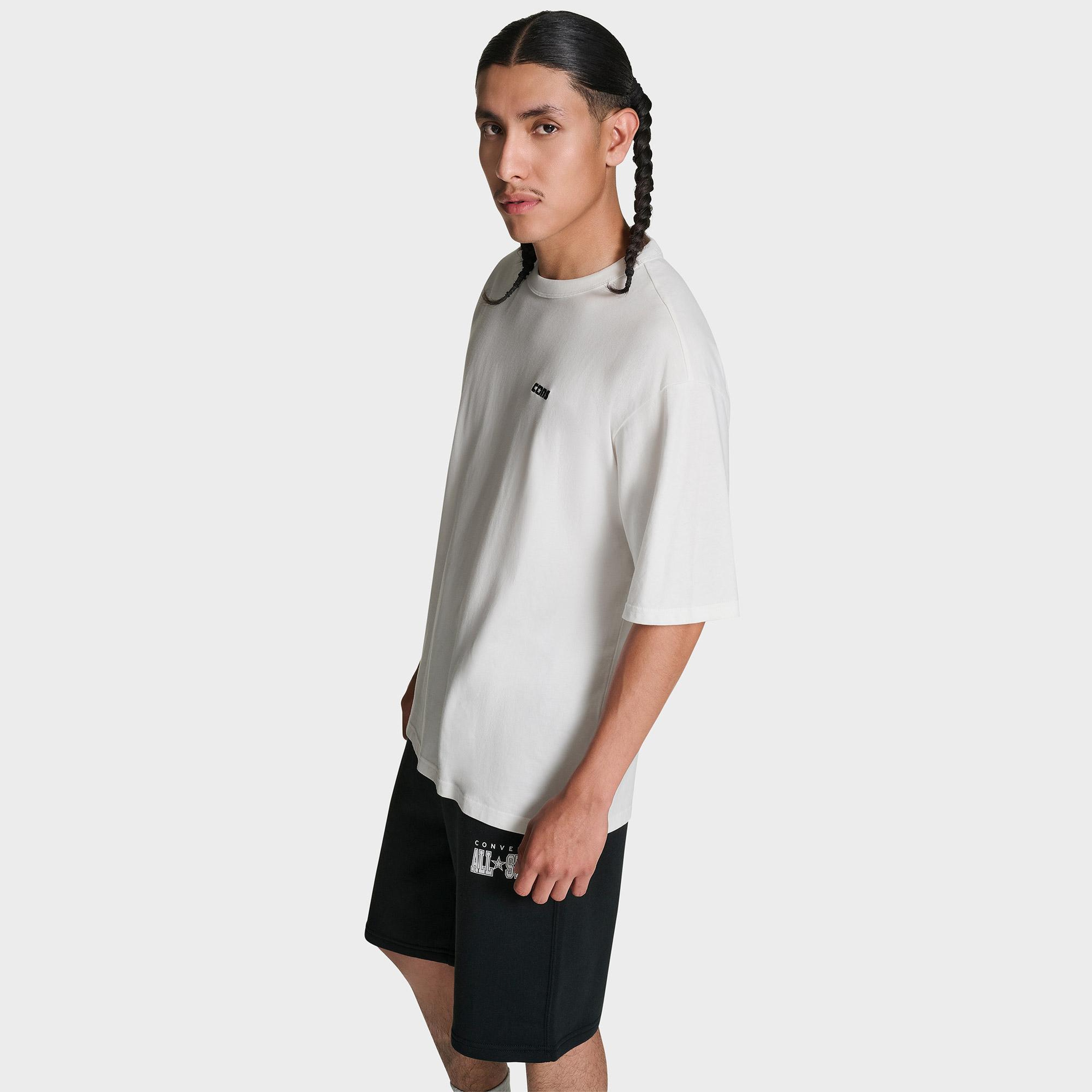 Converse CONS Erkek Beyaz Loose Fit T-Shirt