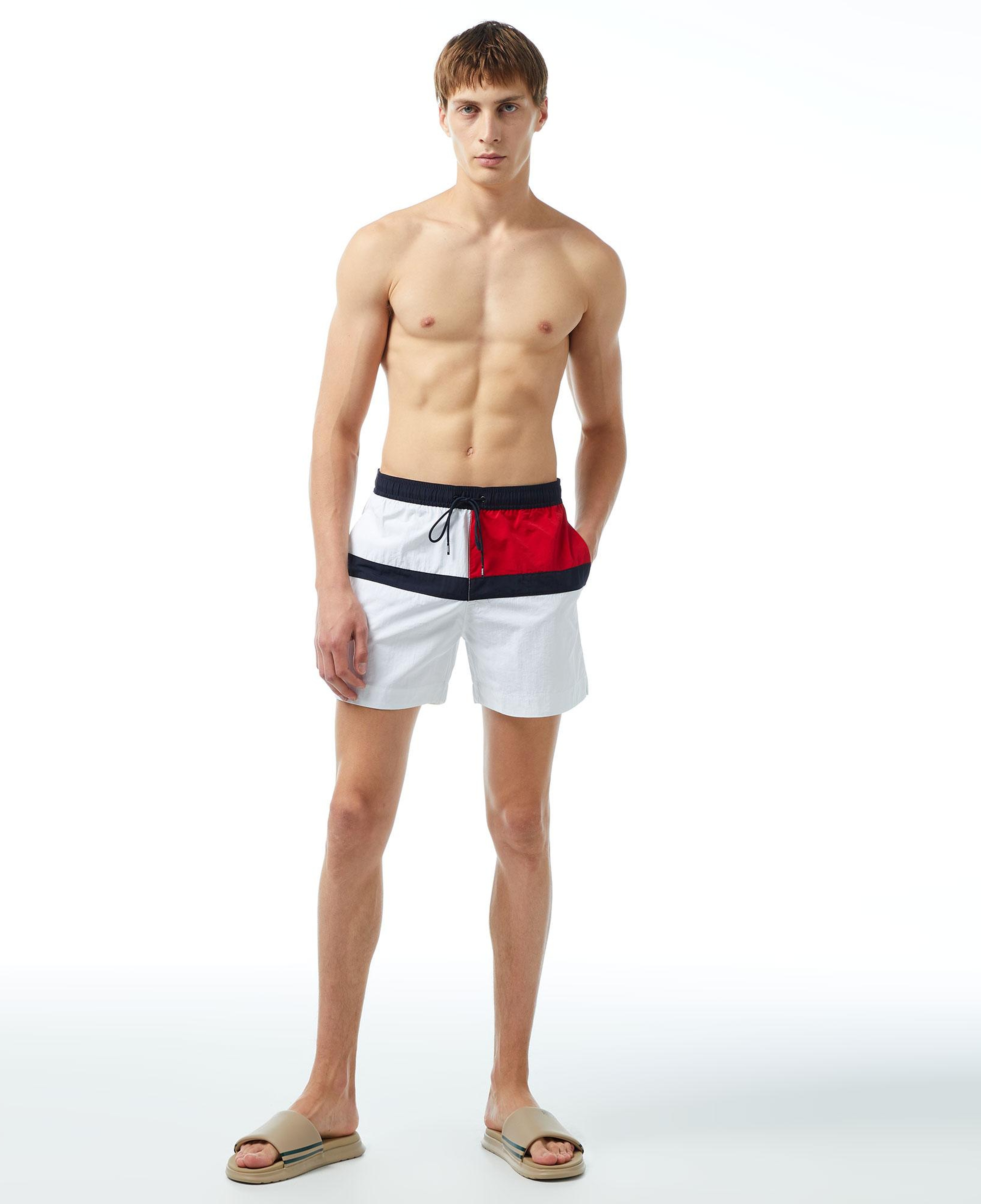 Tommy Hilfiger Medium Drawstring Erkek Beyaz Mayo Şort