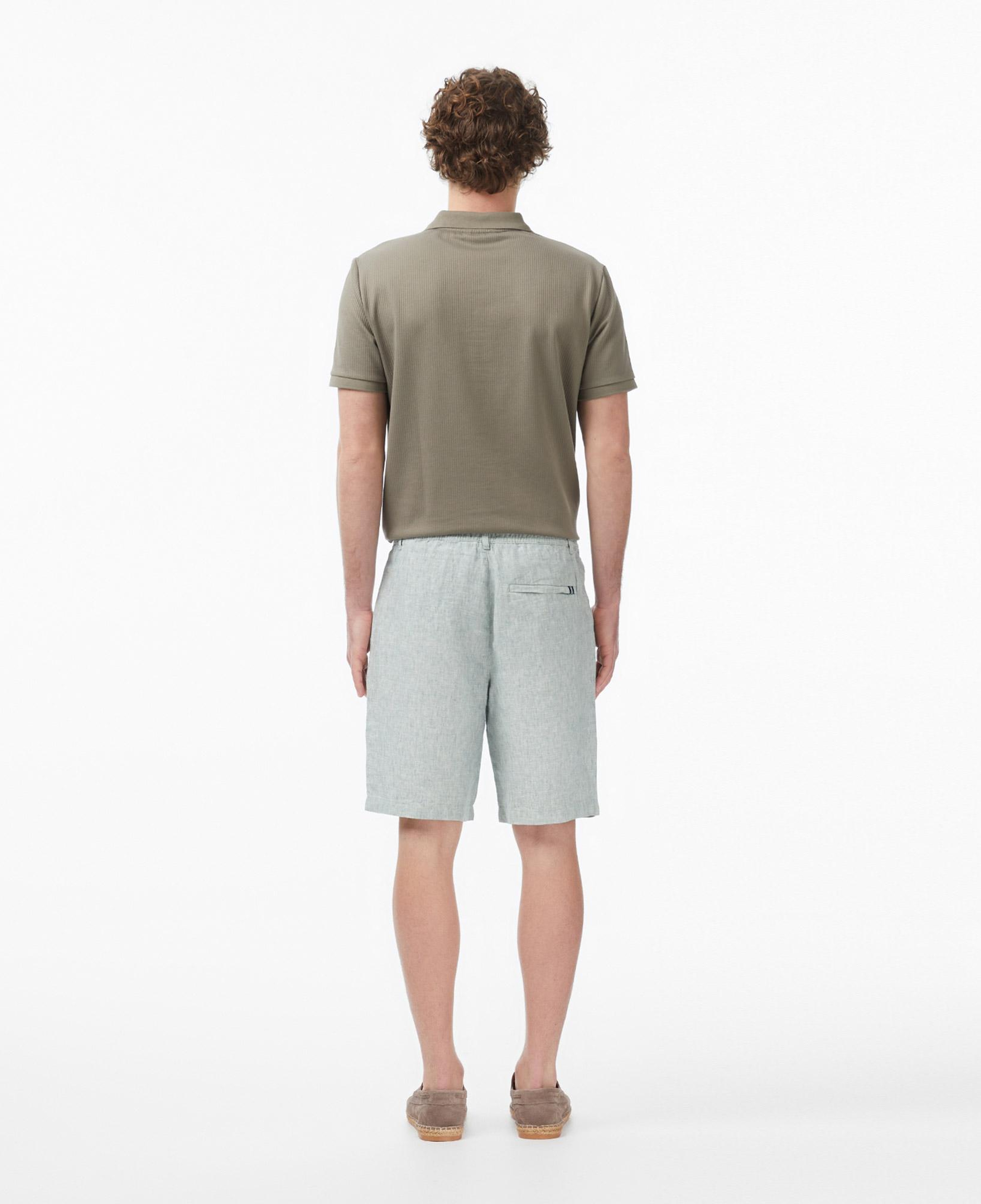 Nautica Erkek Yeşil Regular Fit Keten Şort