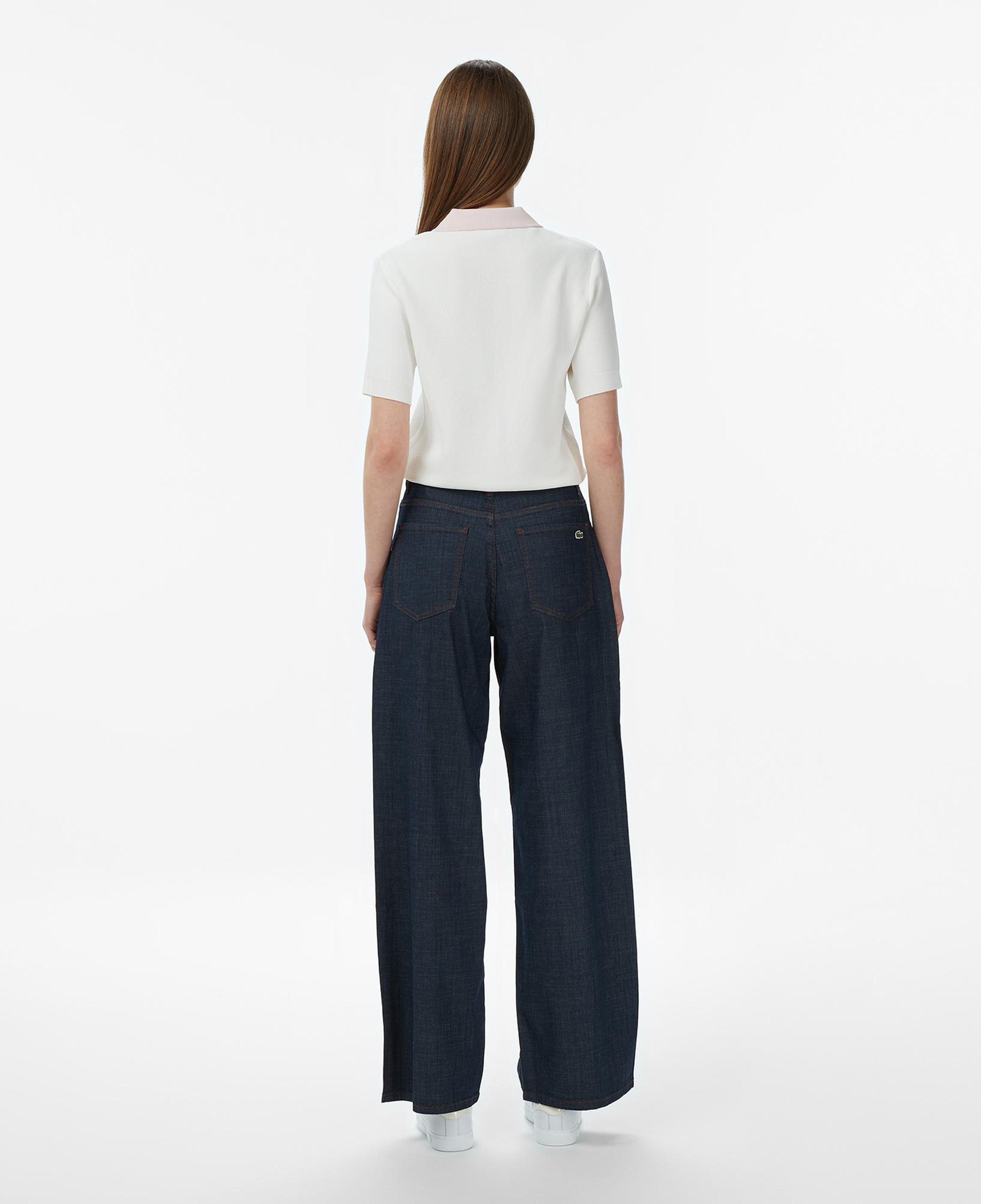 Lacoste Kadın Regular Fit Koyu Mavi Jean Pantolon