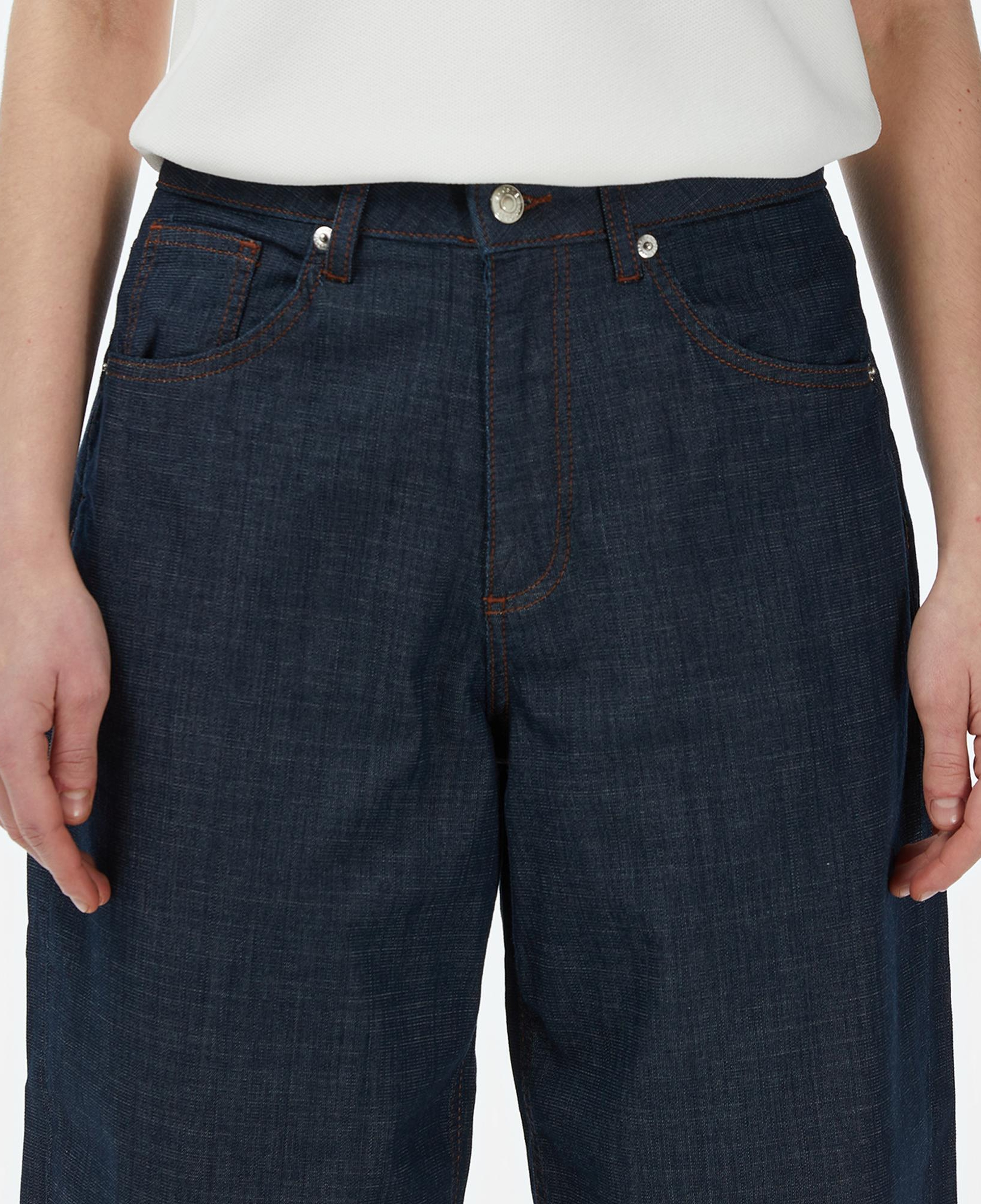 Lacoste Kadın Regular Fit Koyu Mavi Jean Pantolon