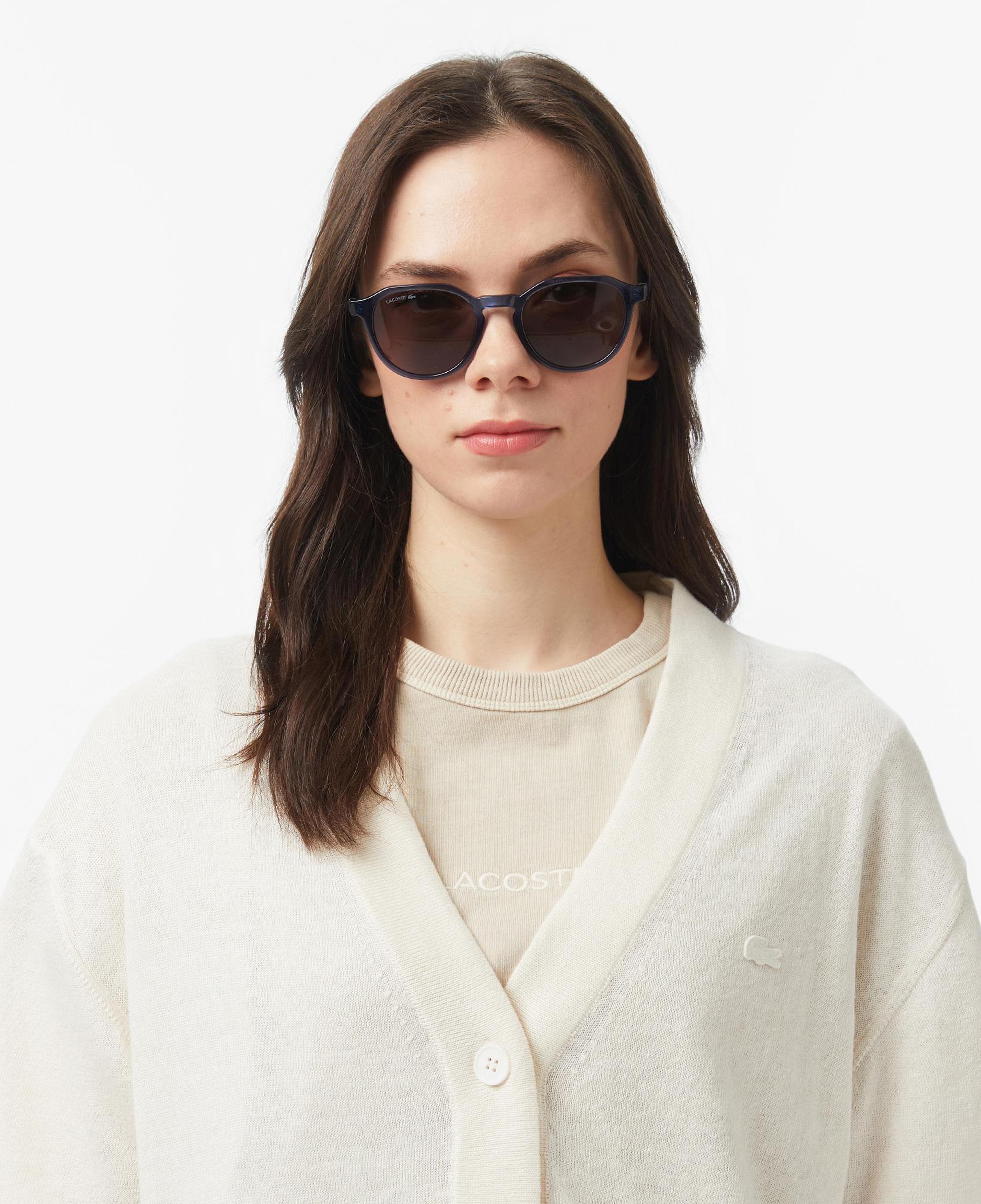 Lacoste Kadın Relaxed Fit Kısa Kollu V Yaka Keten Krem Hırka