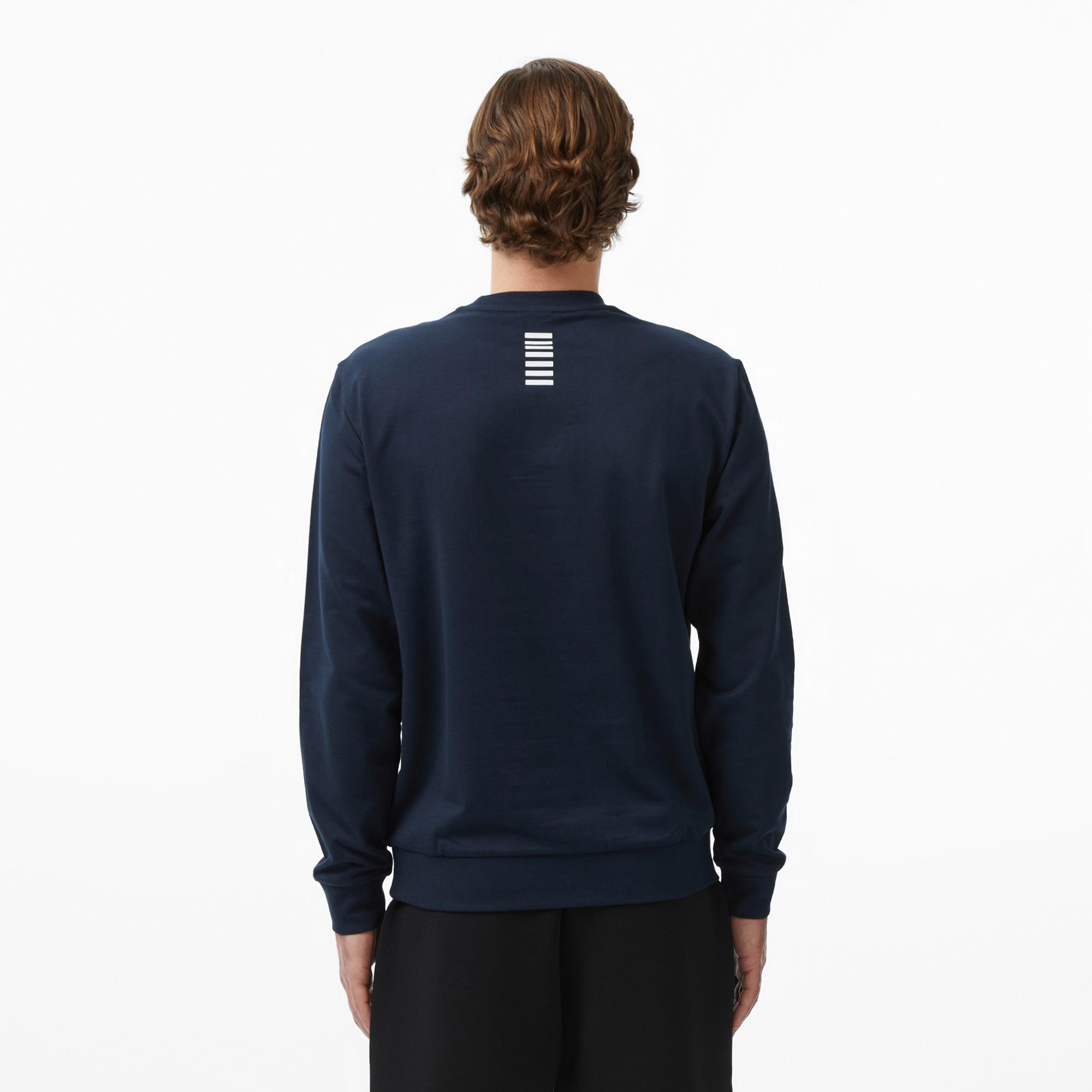 EA7 Erkek Mavi Sweatshirt