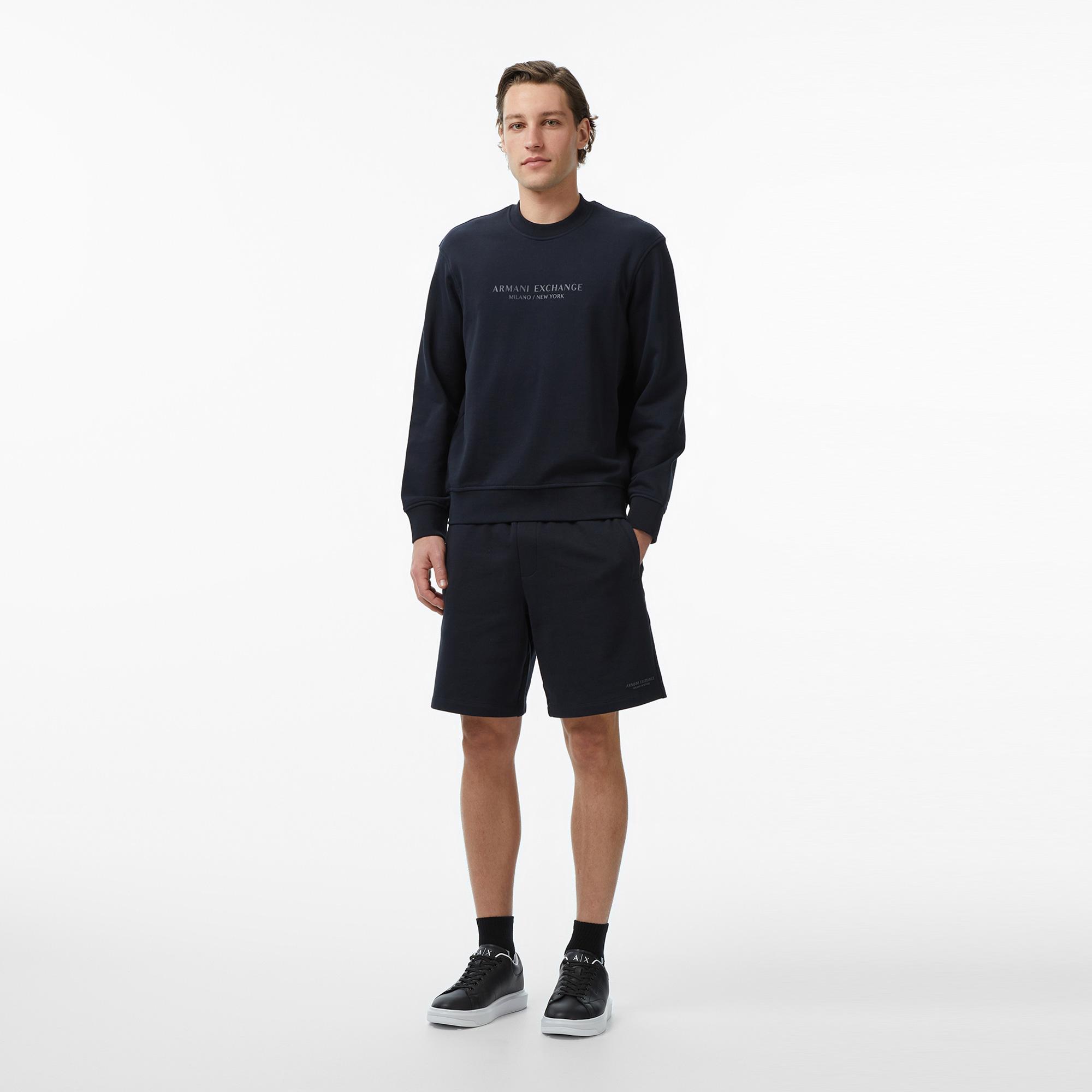 Armani Exchange Erkek Lacivert Sweatshirt