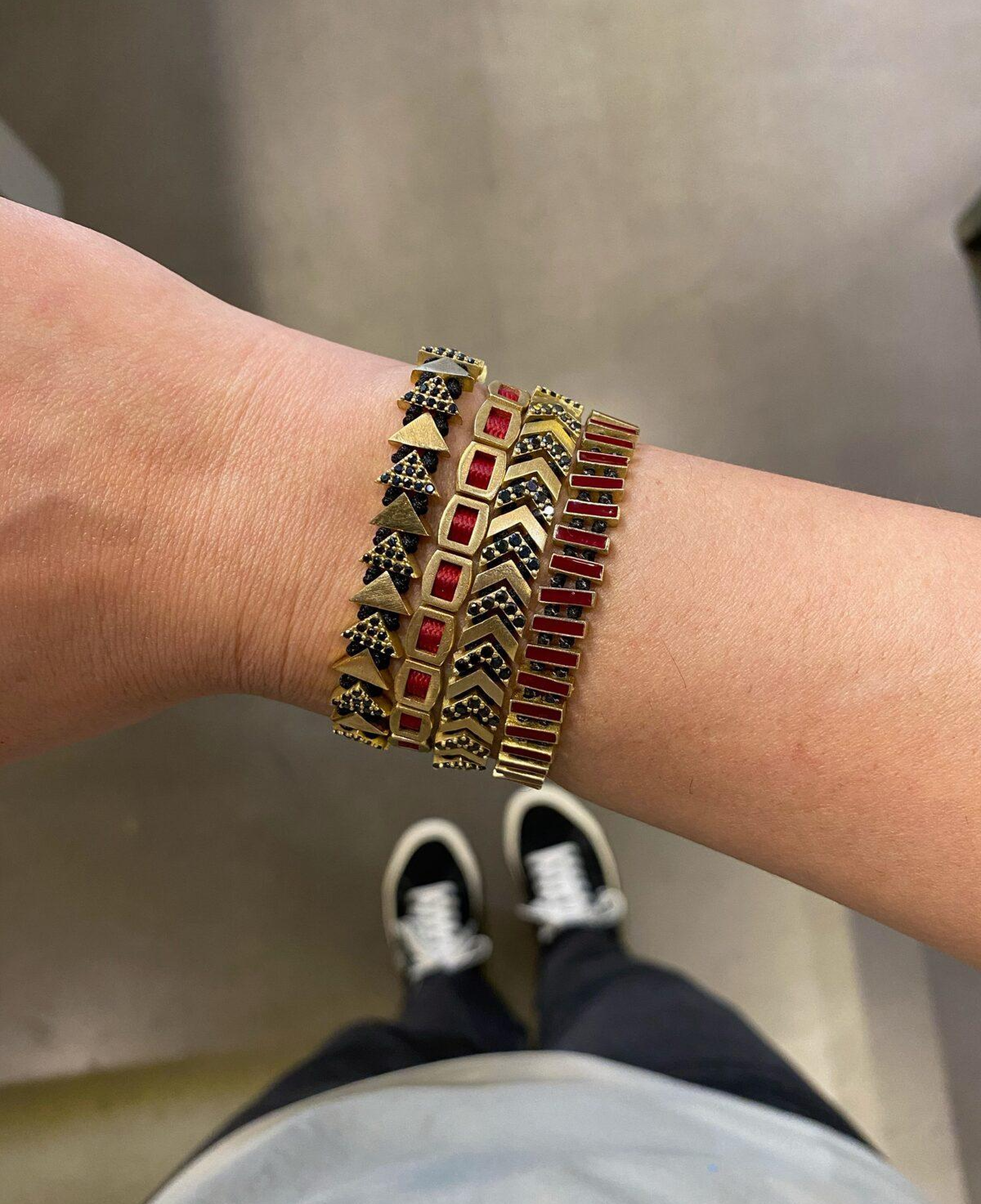 JUJU MOOD Taşlı Ok Unisex Bileklik