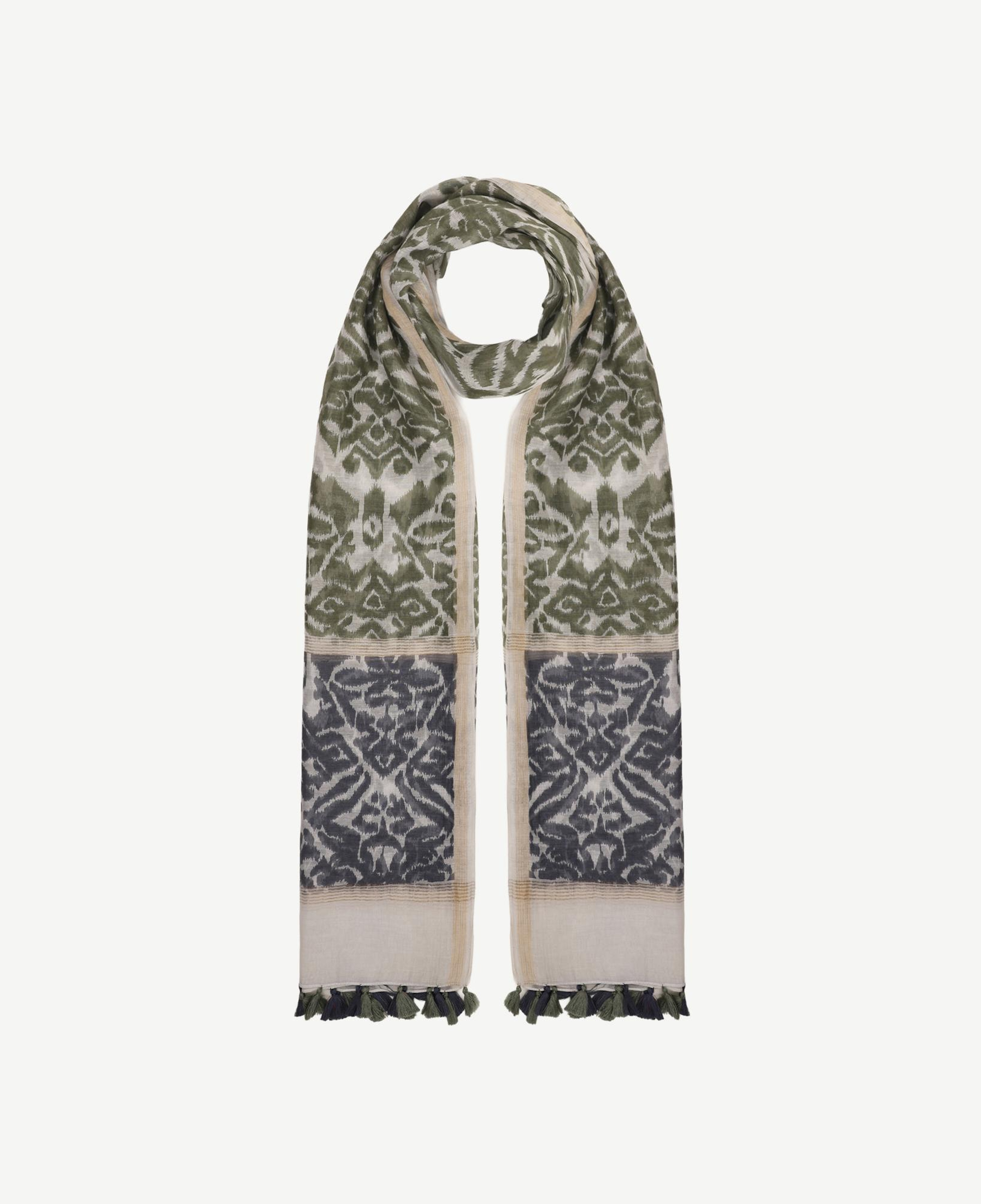 YARGICI Püskül Detaylı Desenli Şal