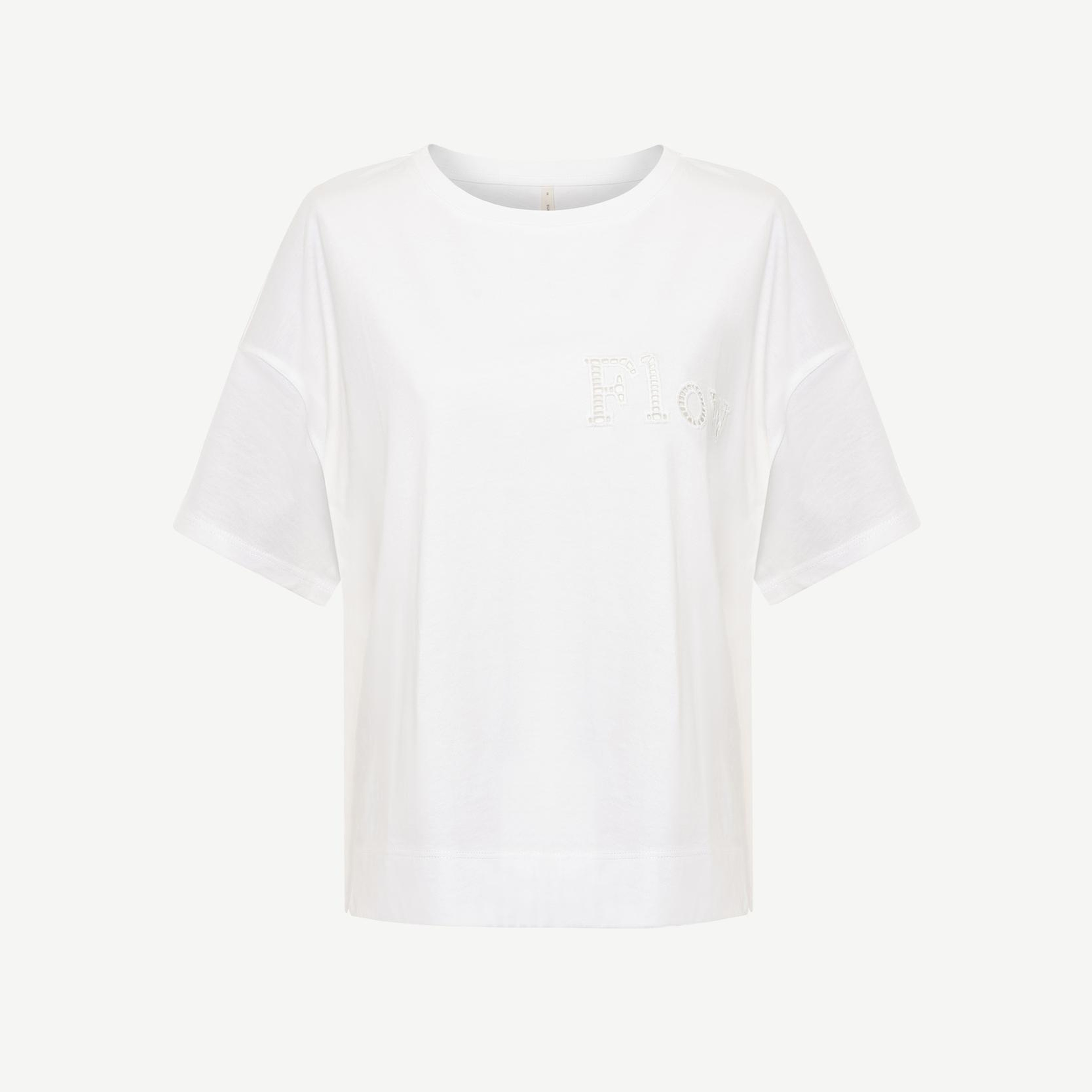 YARGICI Nakış Detaylı Bisiklet Yaka Kısa Kollu T-shirt