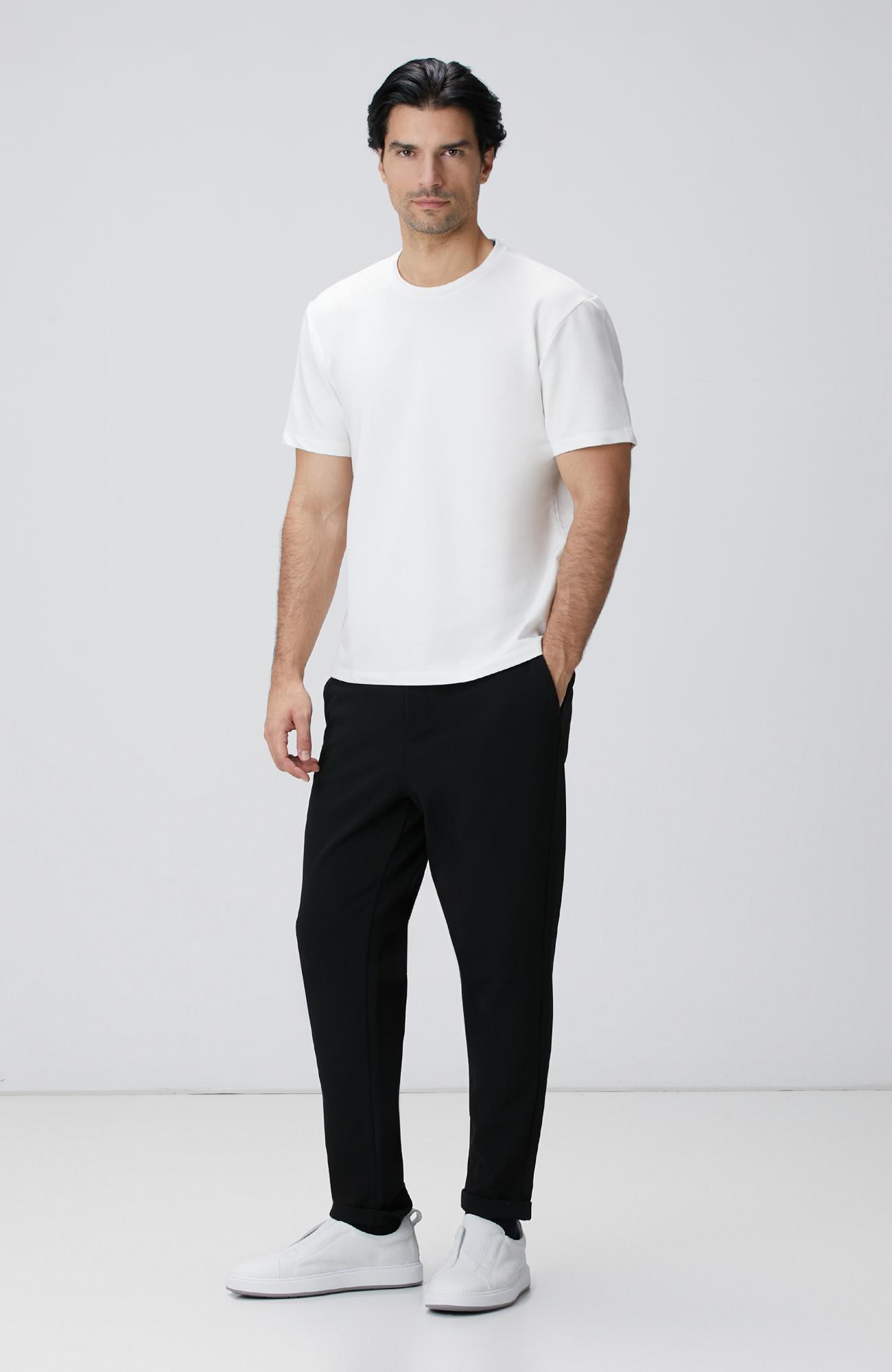 Network Erkek N-Tech Kırık Beyaz Basic T-shirt