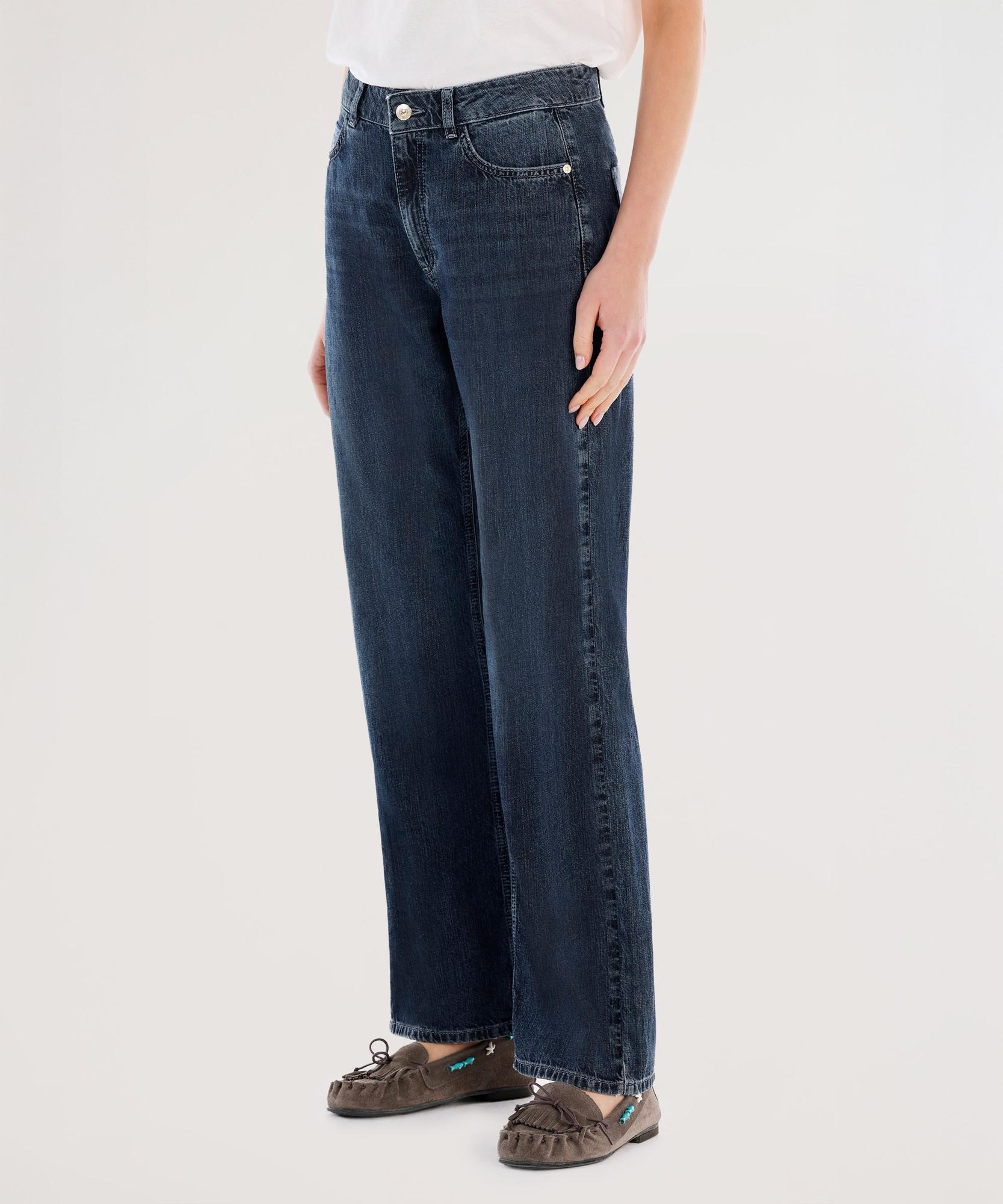 YARGICI Arka Cep Detaylı Geniş Fit Denim Pantolon