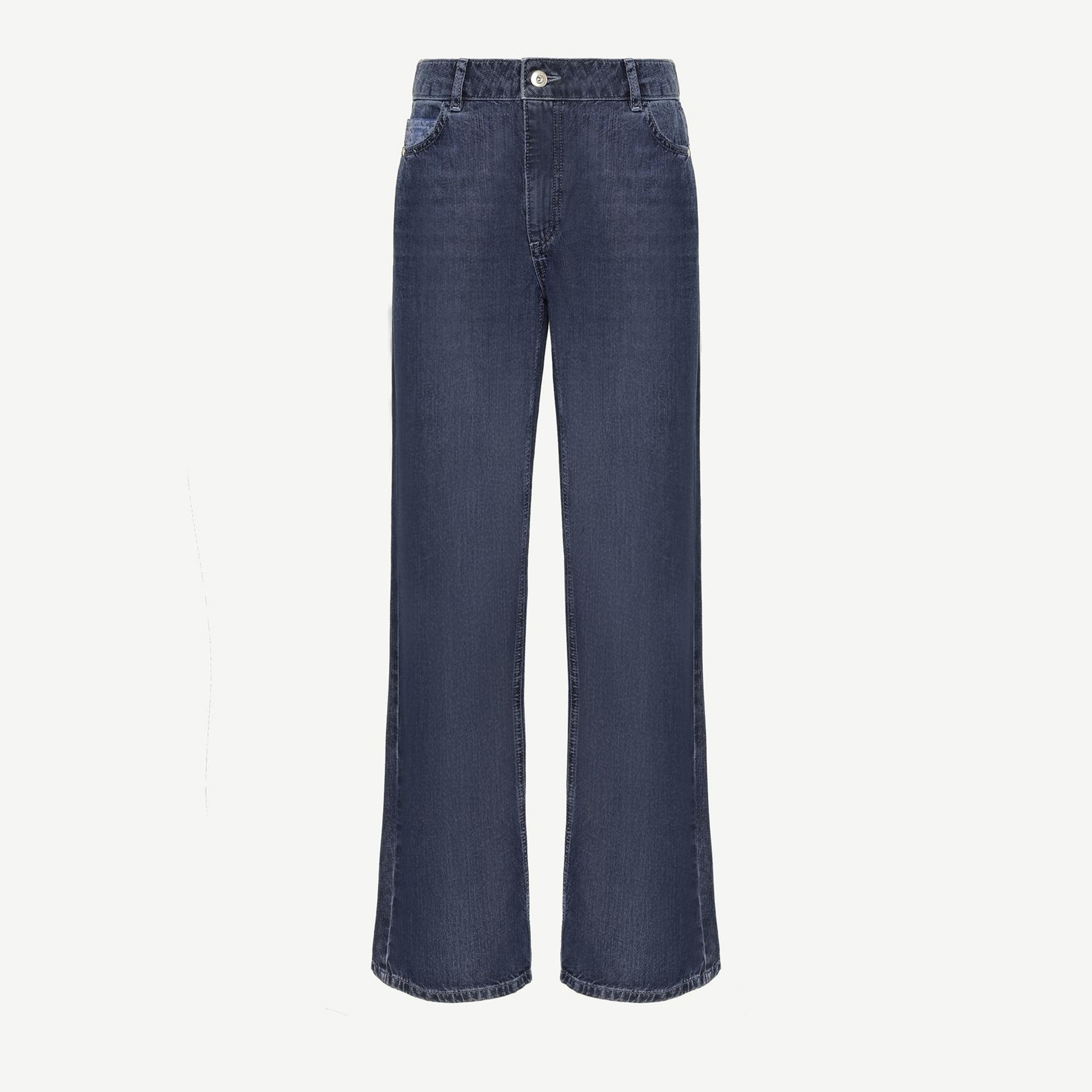 YARGICI Arka Cep Detaylı Geniş Fit Denim Pantolon