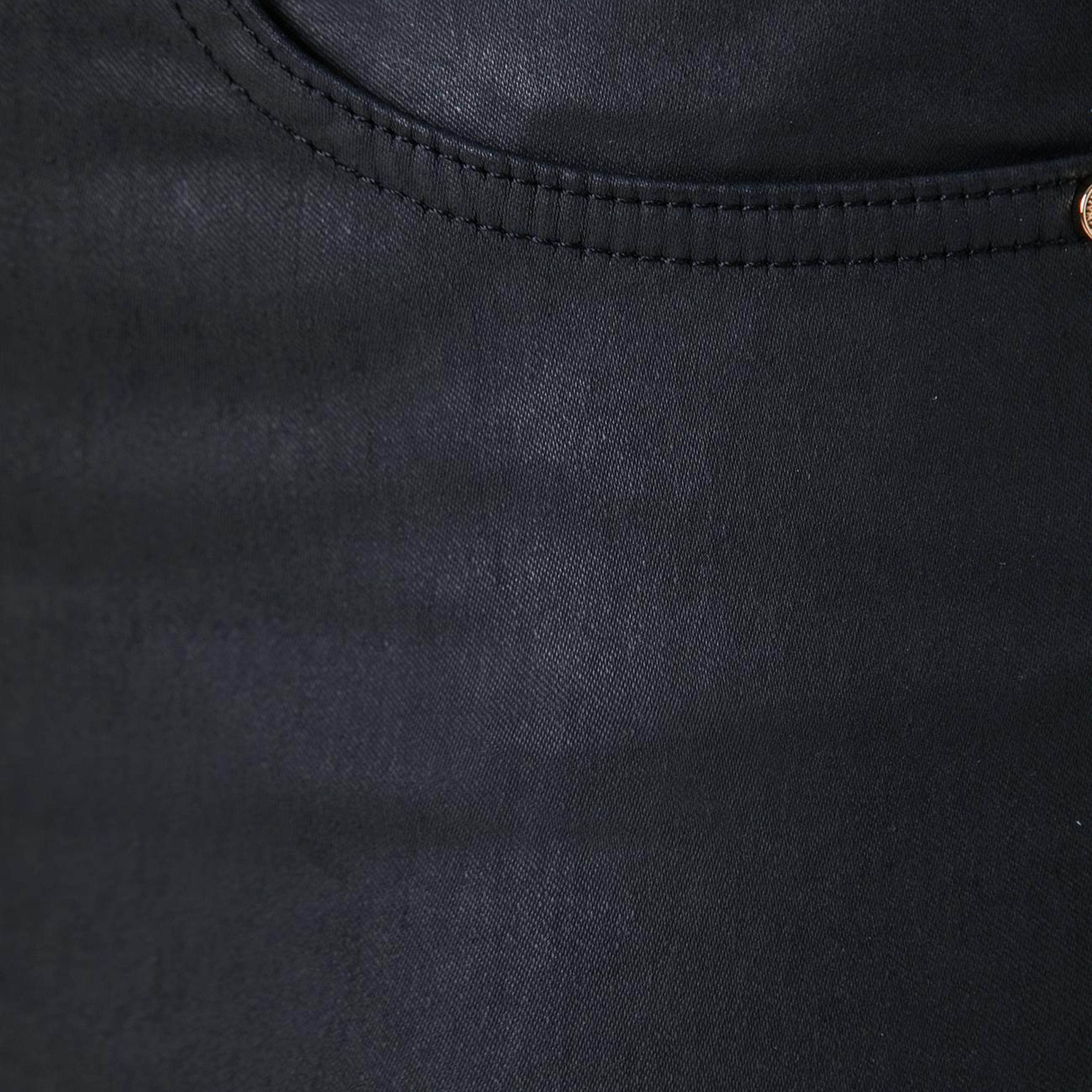 Network Kadın Siyah Kaplamalı Skinny Kalıp Denim Pantolon