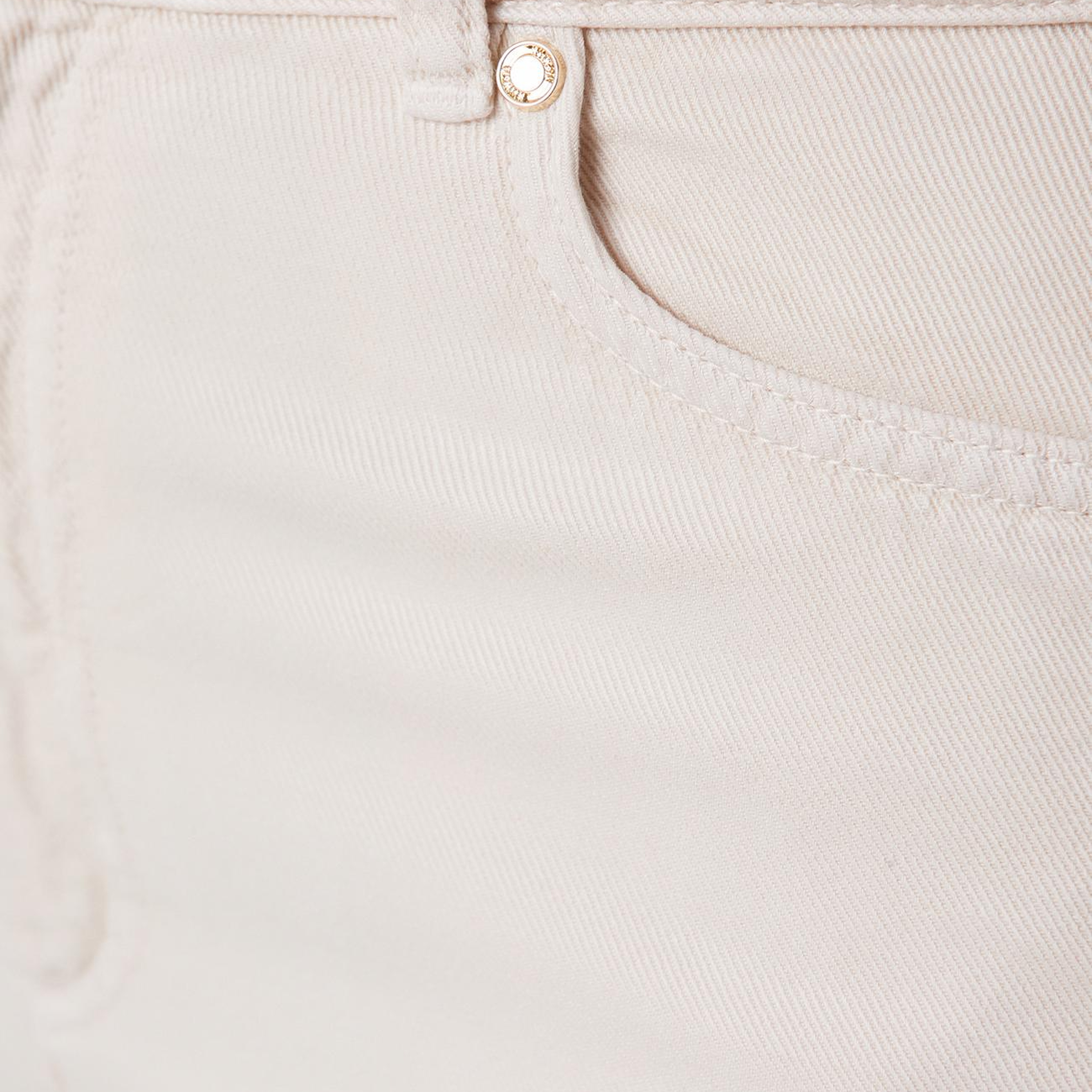 Network Kadın Kırık Beyaz Wide Leg Tencel Casual Pantolon