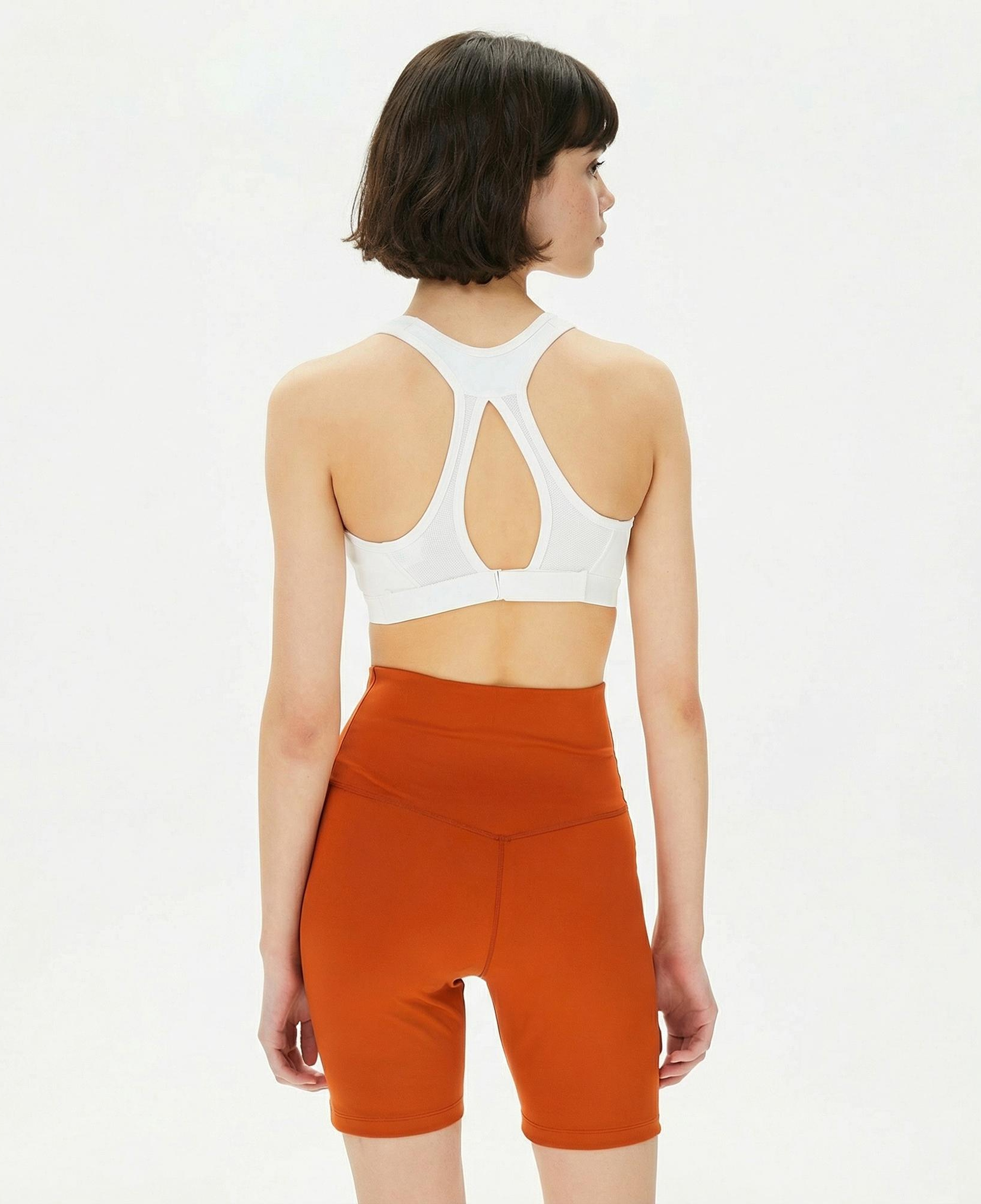 Nike Dri-Fit Swoosh High Support Kadın Beyaz Bra