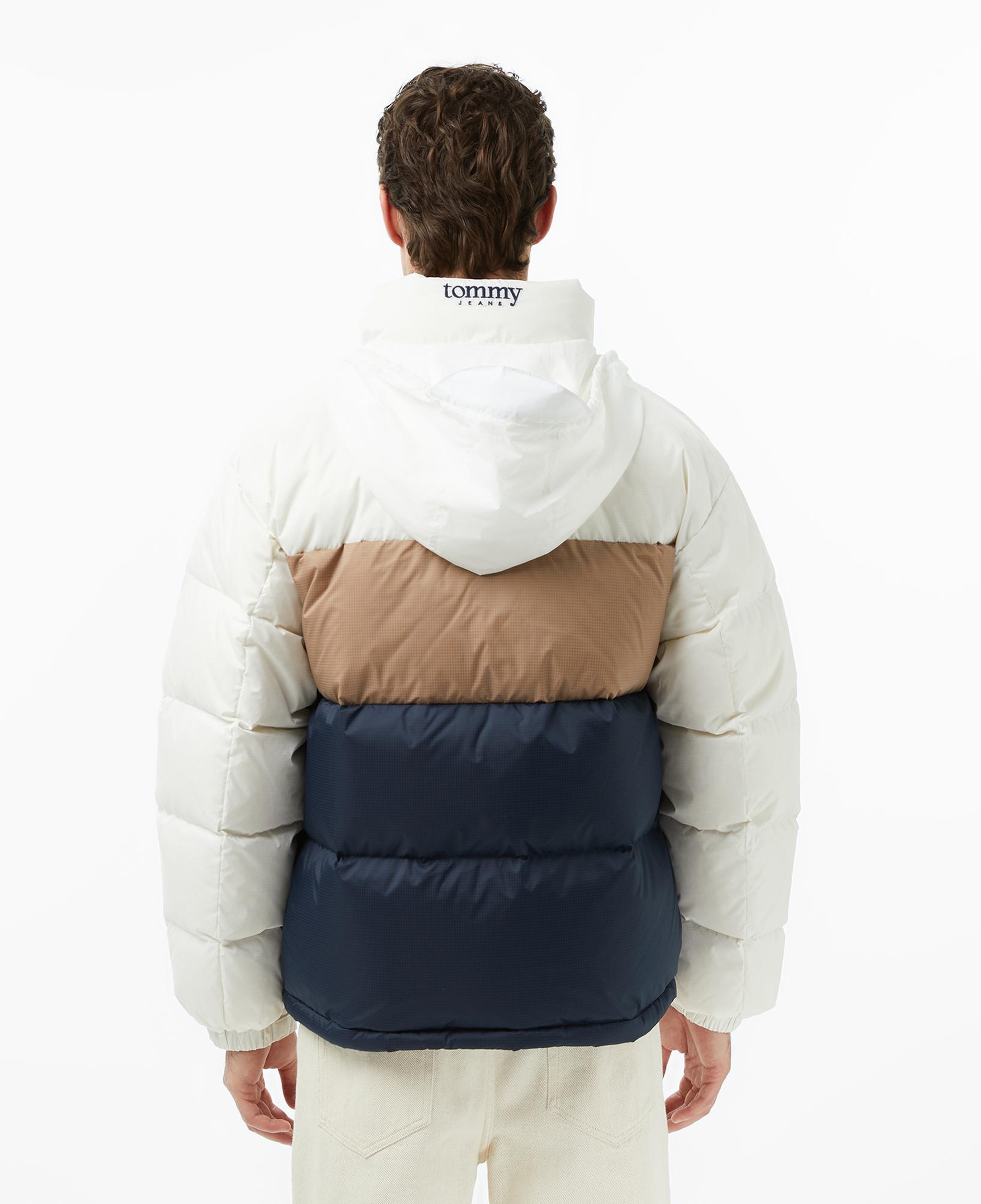 Tommy Jeans Alaska Erkek Beyaz Puffer Mont
