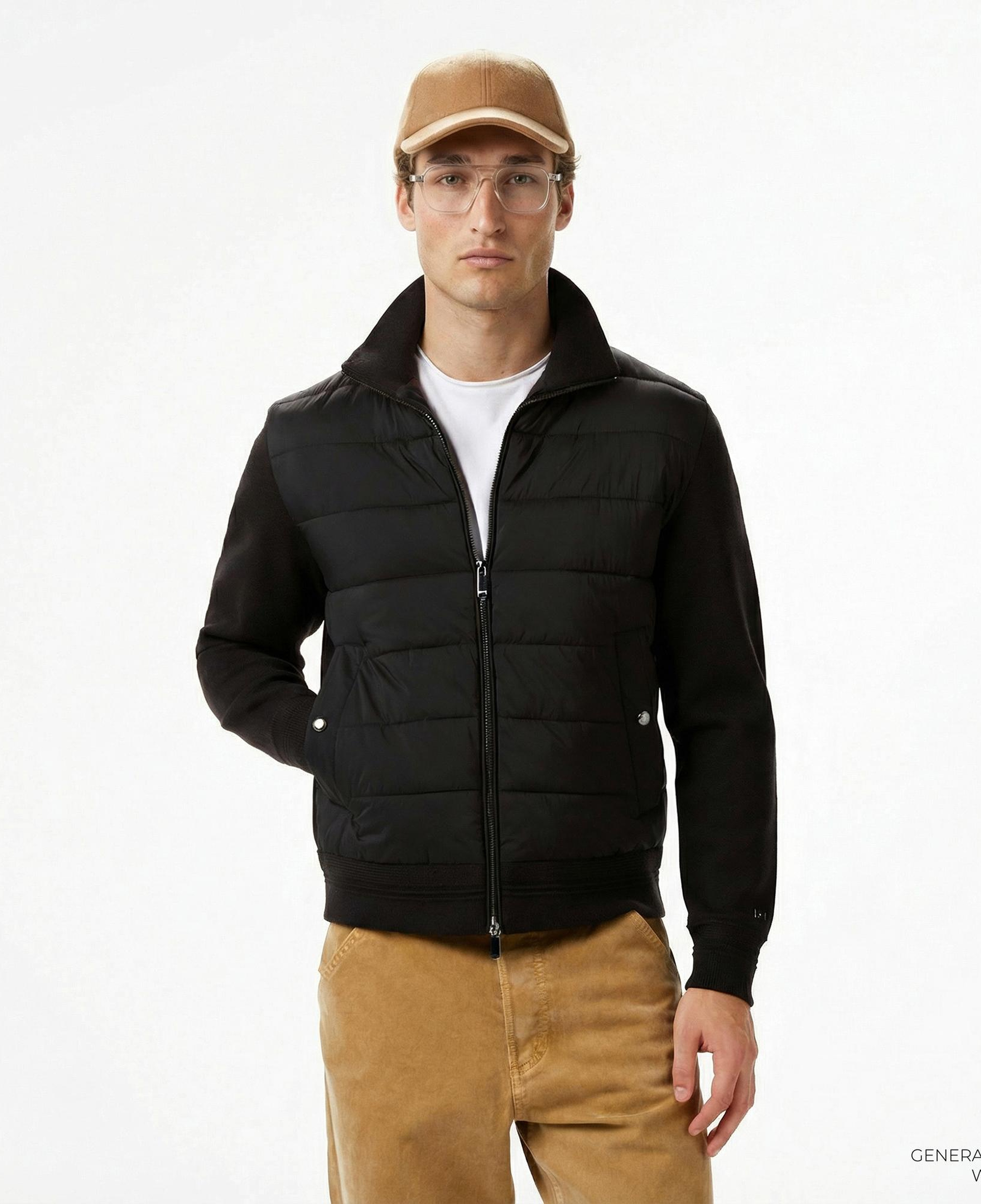 Tommy Hilfiger Mixed Media Erkek Siyah Ceket