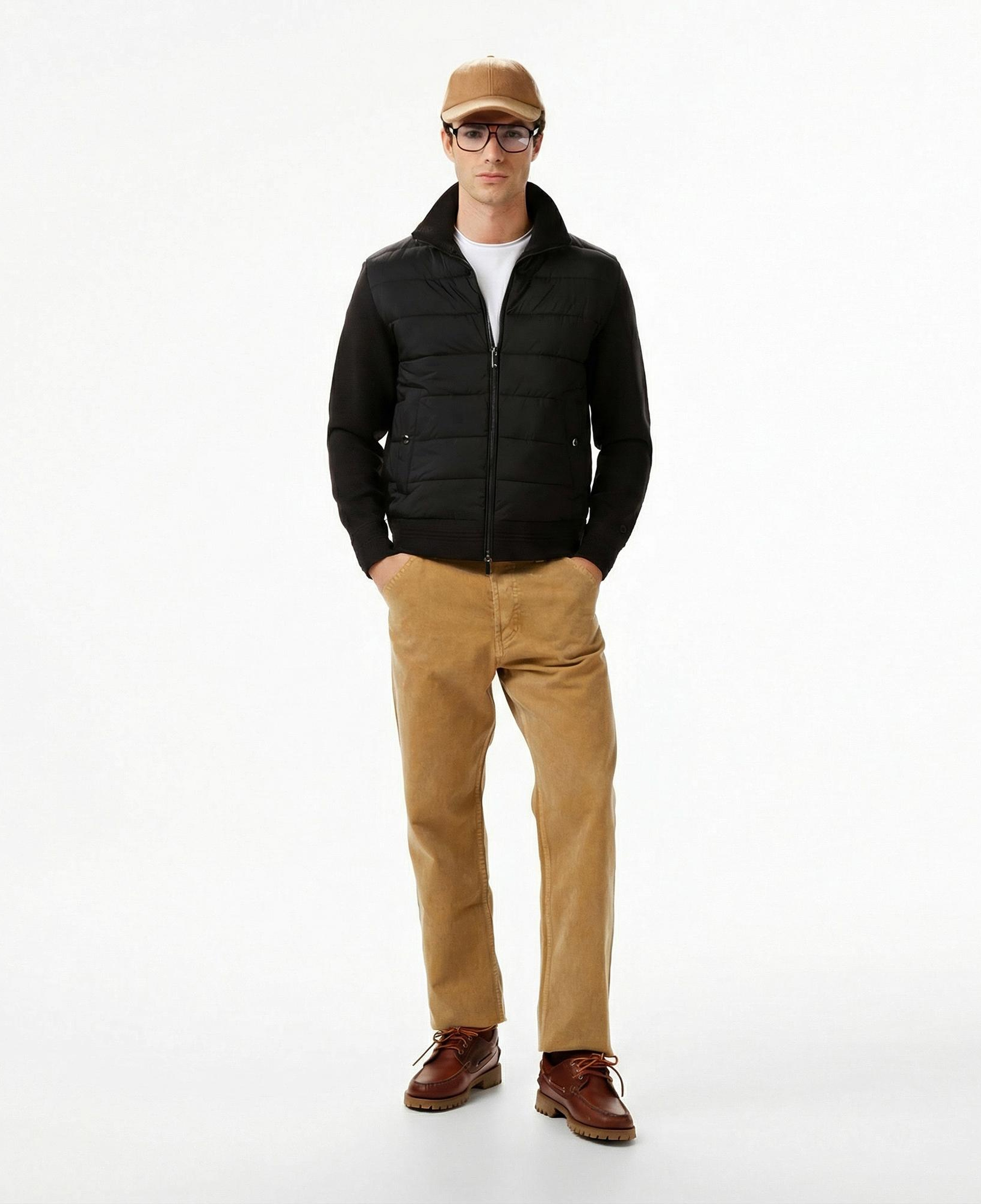 Tommy Hilfiger Mixed Media Erkek Siyah Ceket