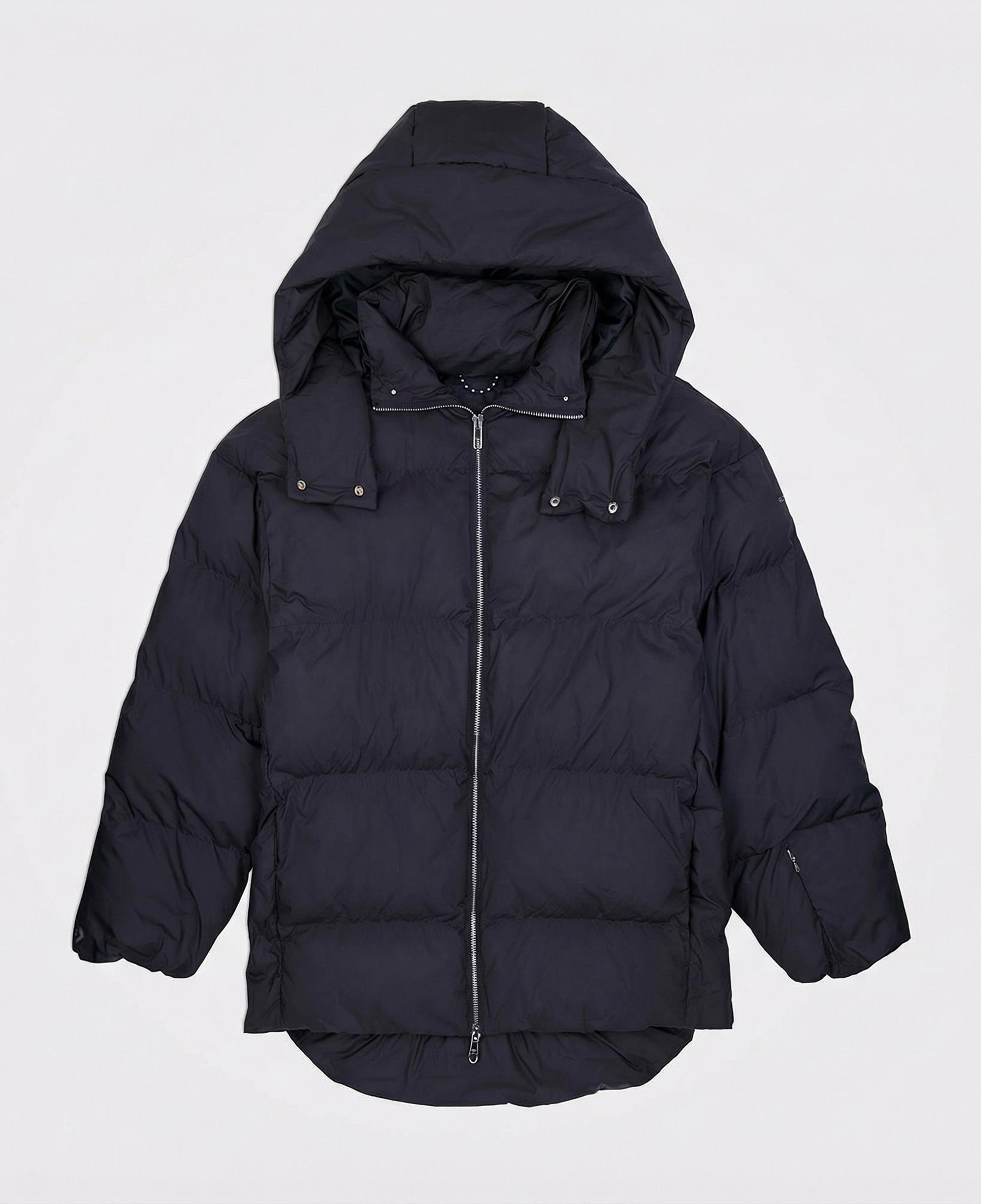 Converse Kadın Kapüşonlu Siyah Şişme Mont