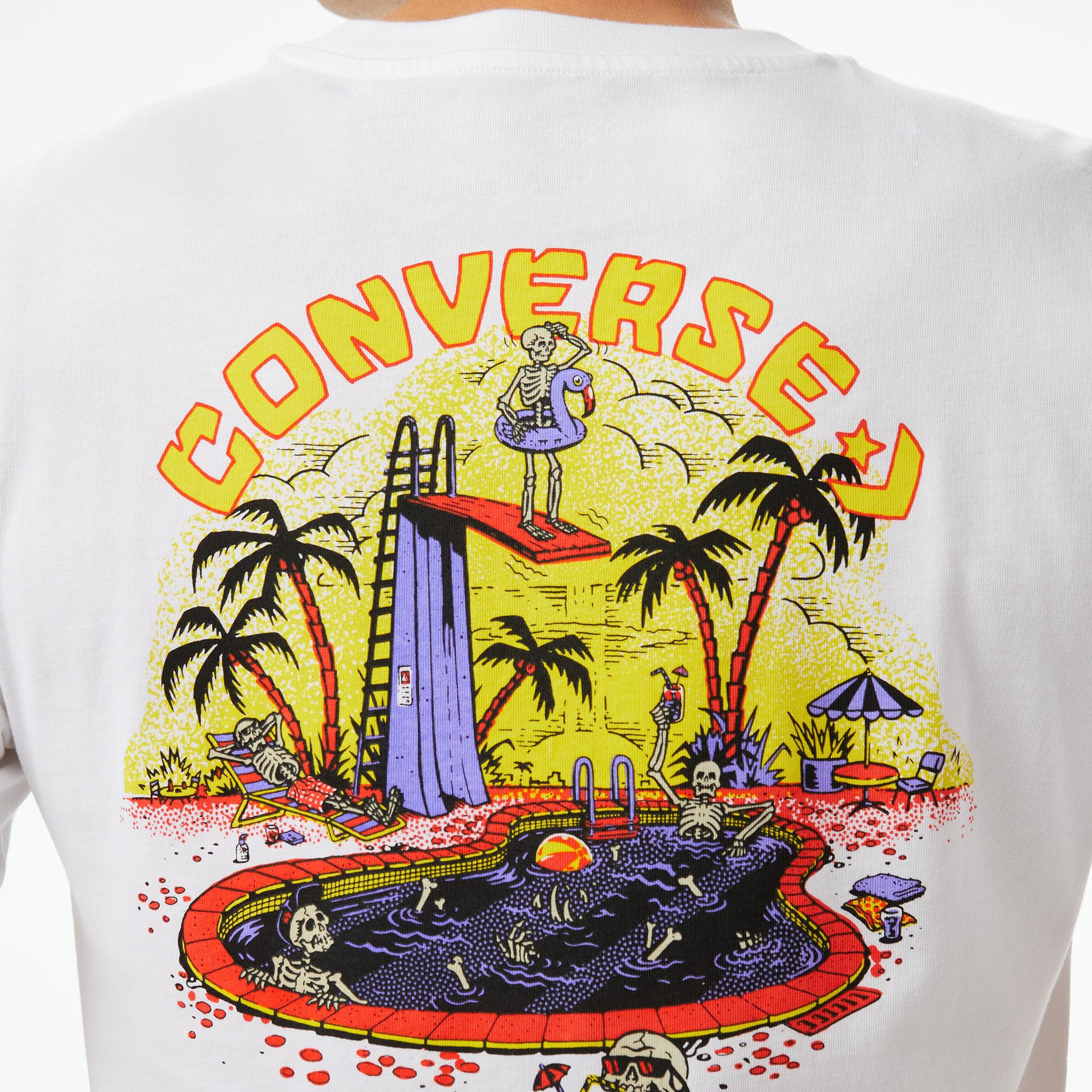 Converse Erkek Beyaz T-Shirt