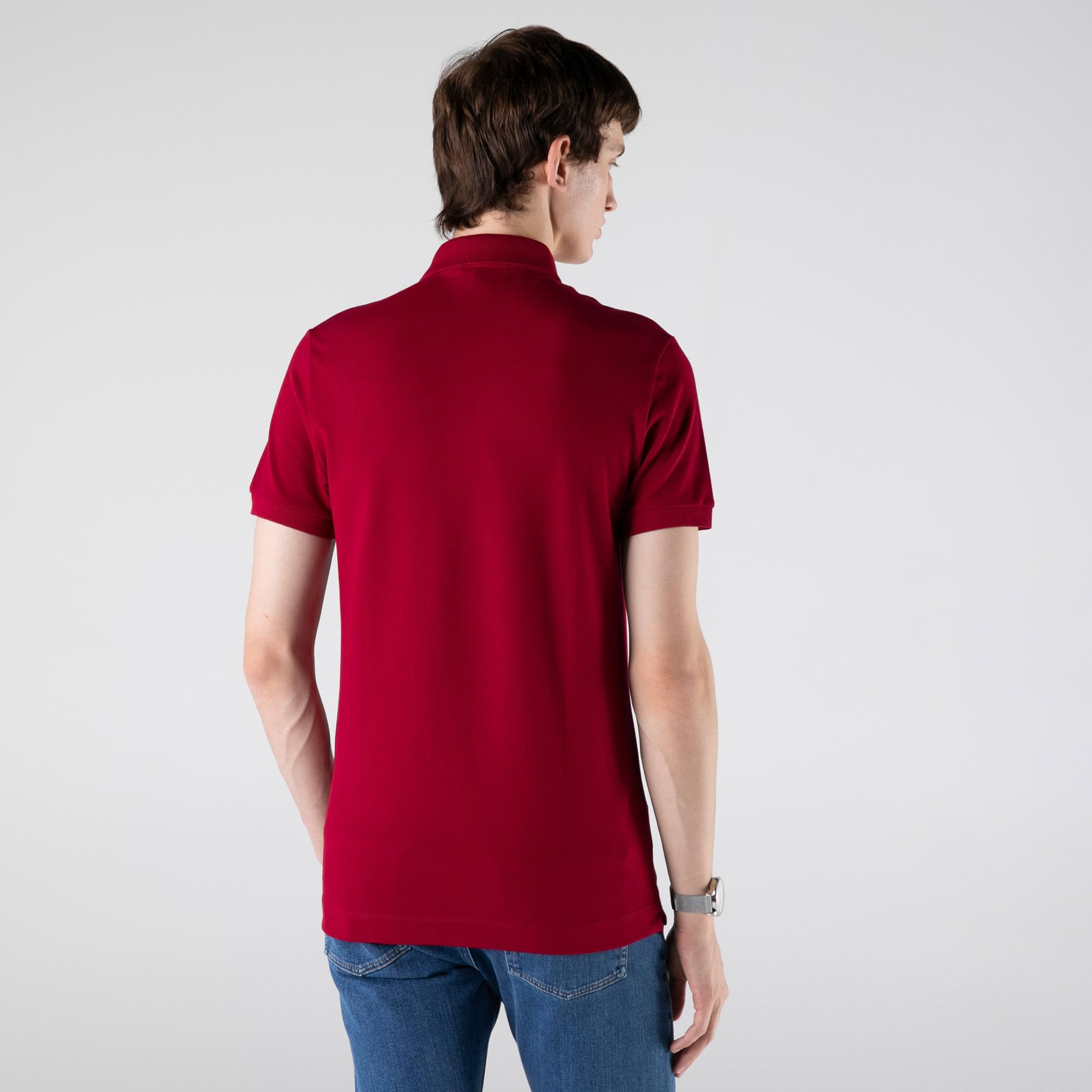 Lacoste Paris Erkek Regular Fit Bordo Polo