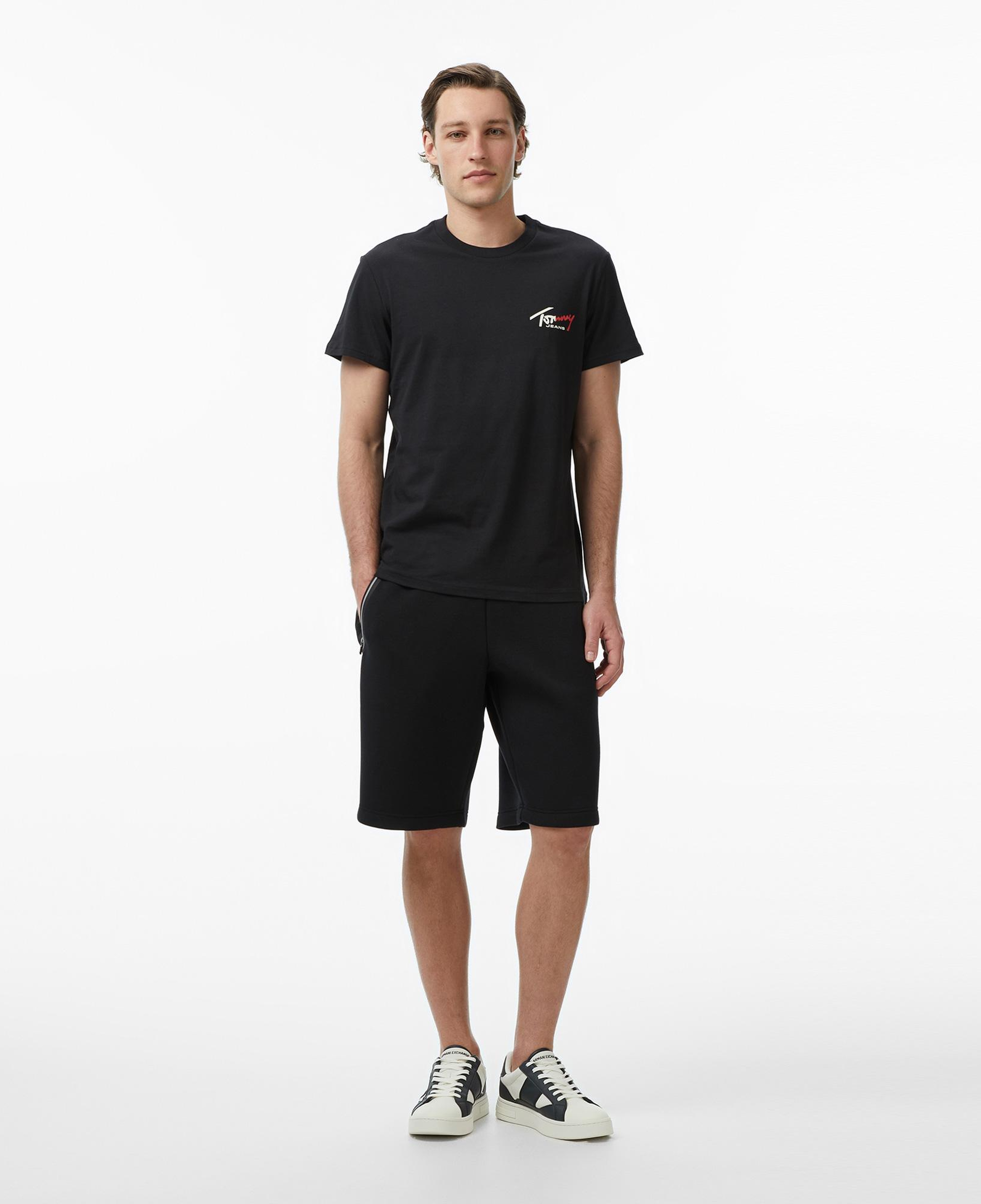 Tommy Hilfiger Signature Erkek Siyah T-Shirt